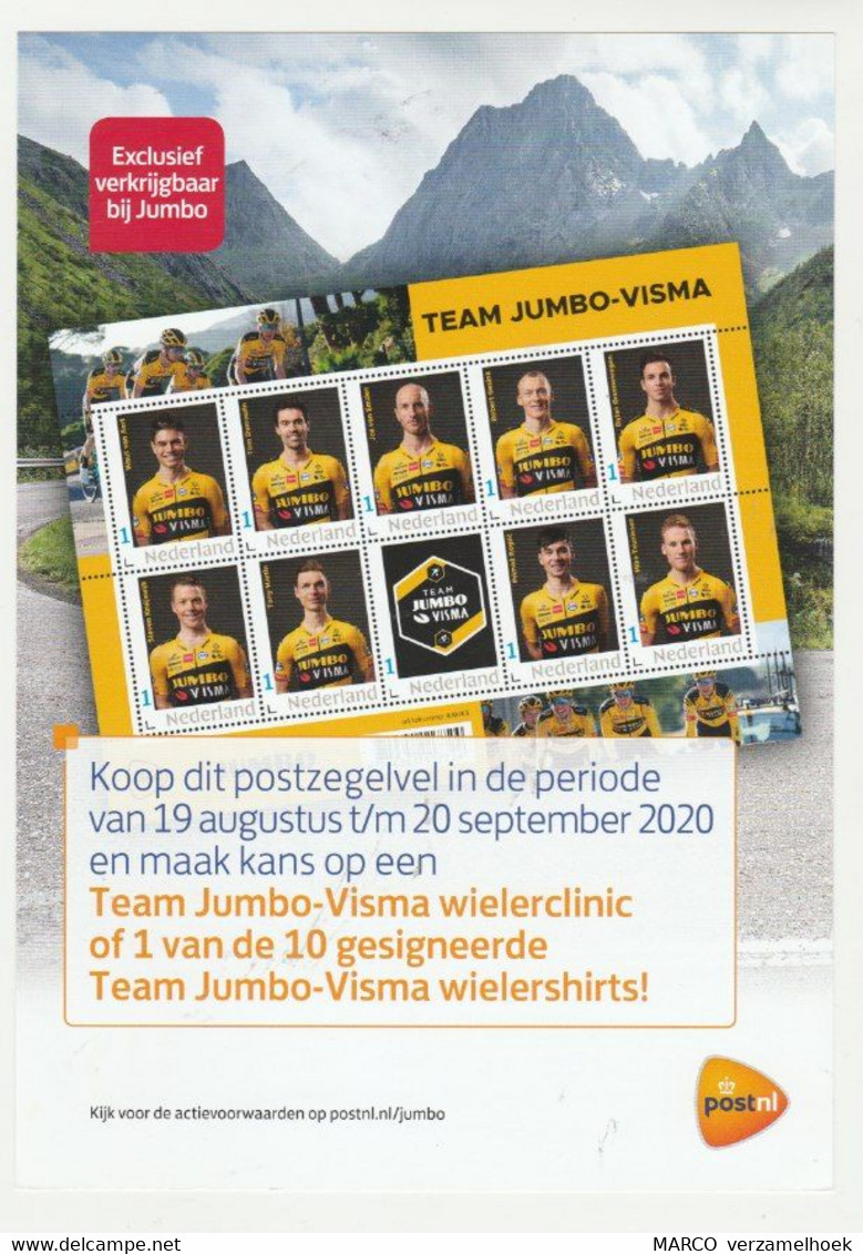 Brochure-leaflet Nederland 2020 Wielrennen Team Jumbo Visma Tour De France-giro De Italia (NL) - Non Classés