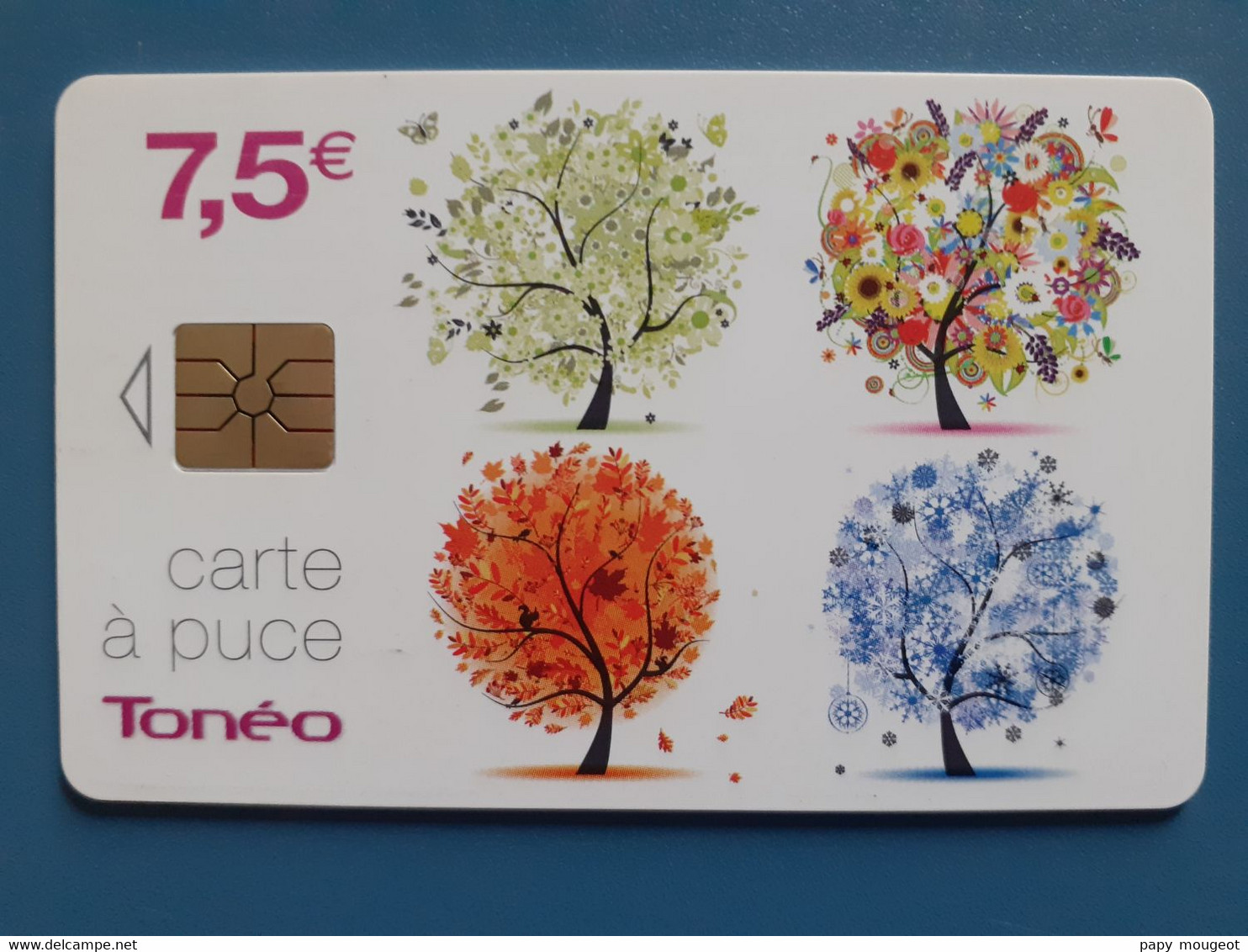 CT7 7€50 Carte à Puce Tonéo Validité 31/12/2015 - Non Classés