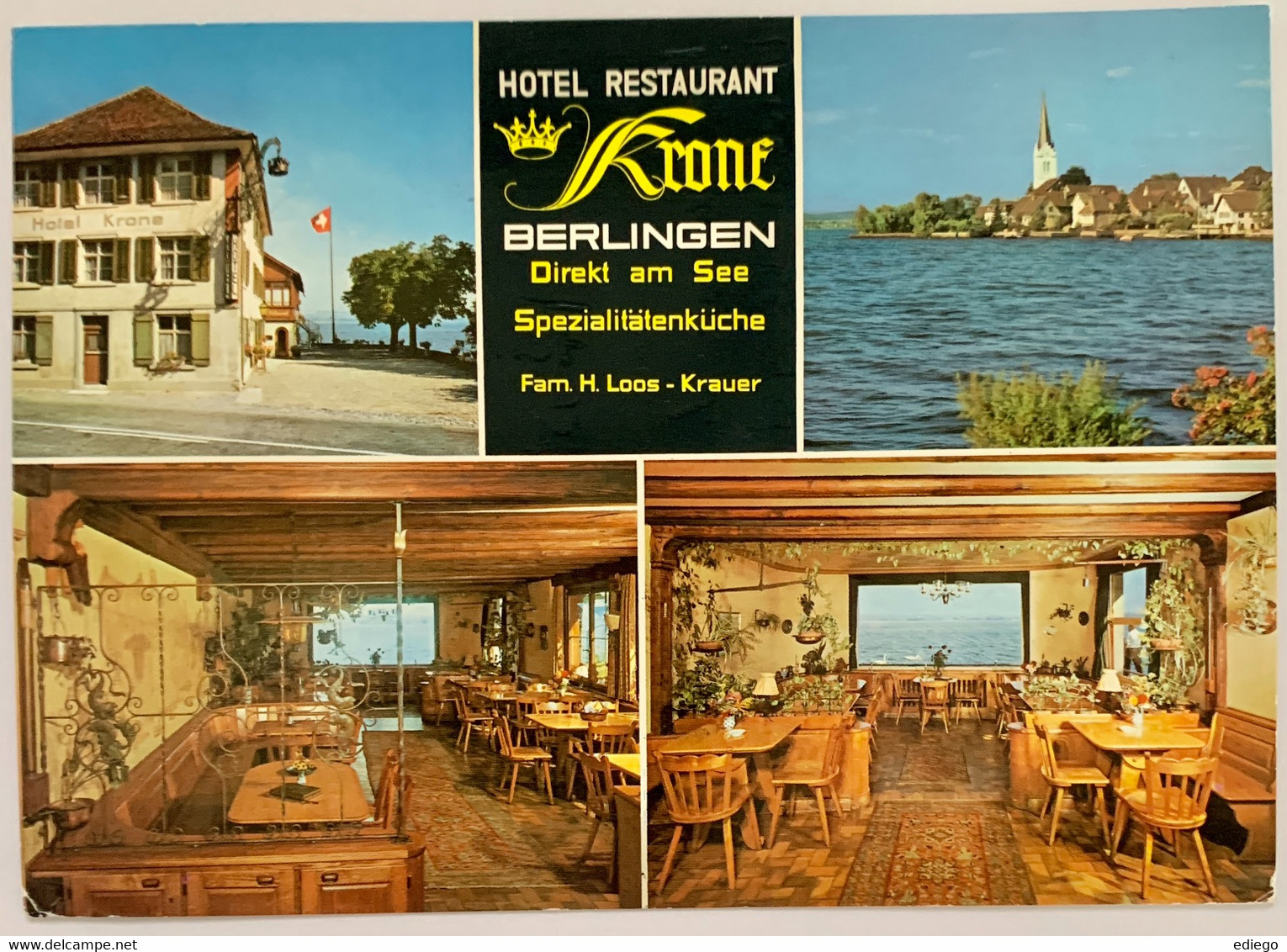 BERLINGEN AM SEE - HÔTEL RESTAURANT KRONE - FAMILLE H. LOOS-KRAUER - Berlingen