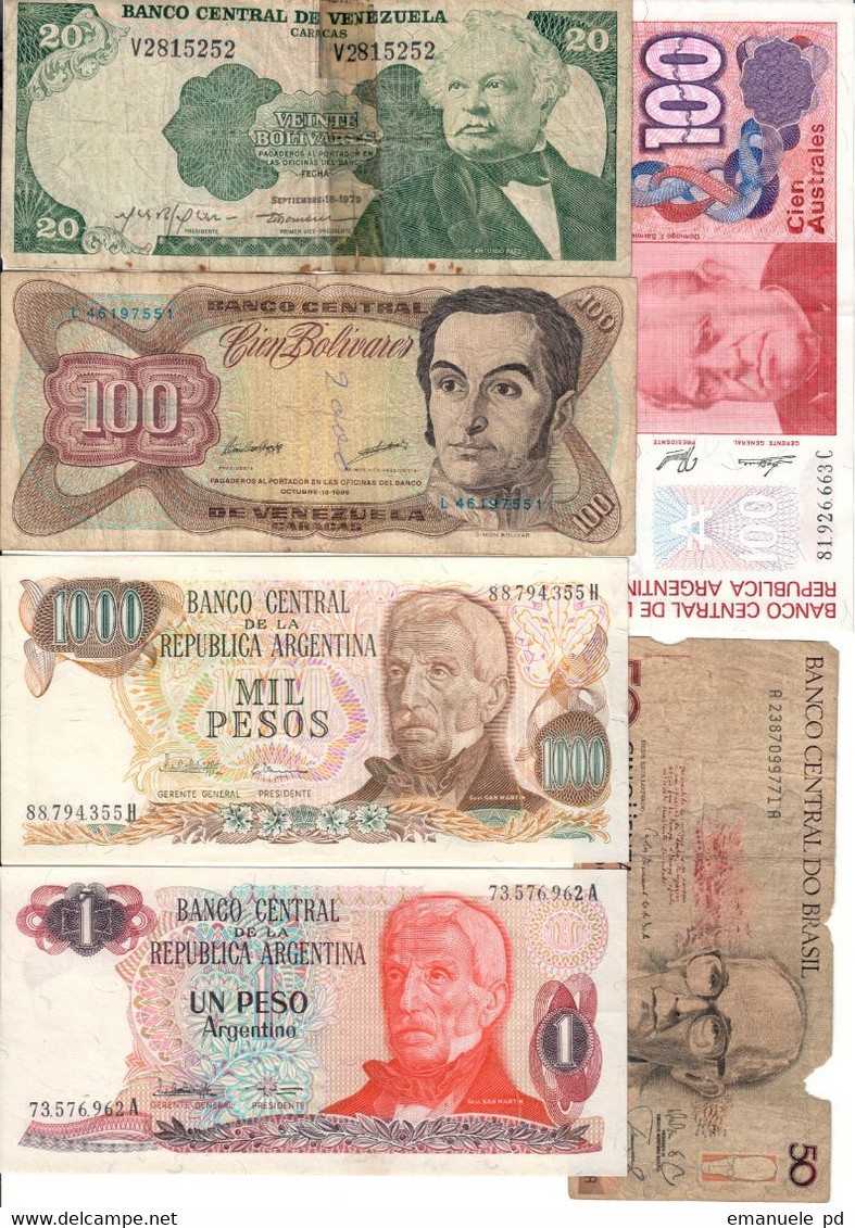 America Lot 12 Banknotes From UNC To G - With Venezuela 1979 - Other - America
