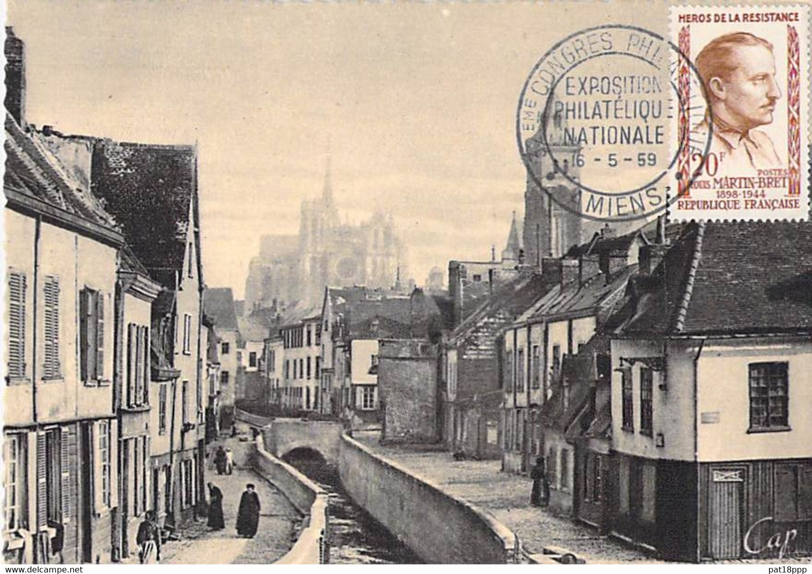 80 - AMIENS : La Rue Des Tanneurs - CPSM Dentelée Sépia Grand Format - Somme - Amiens