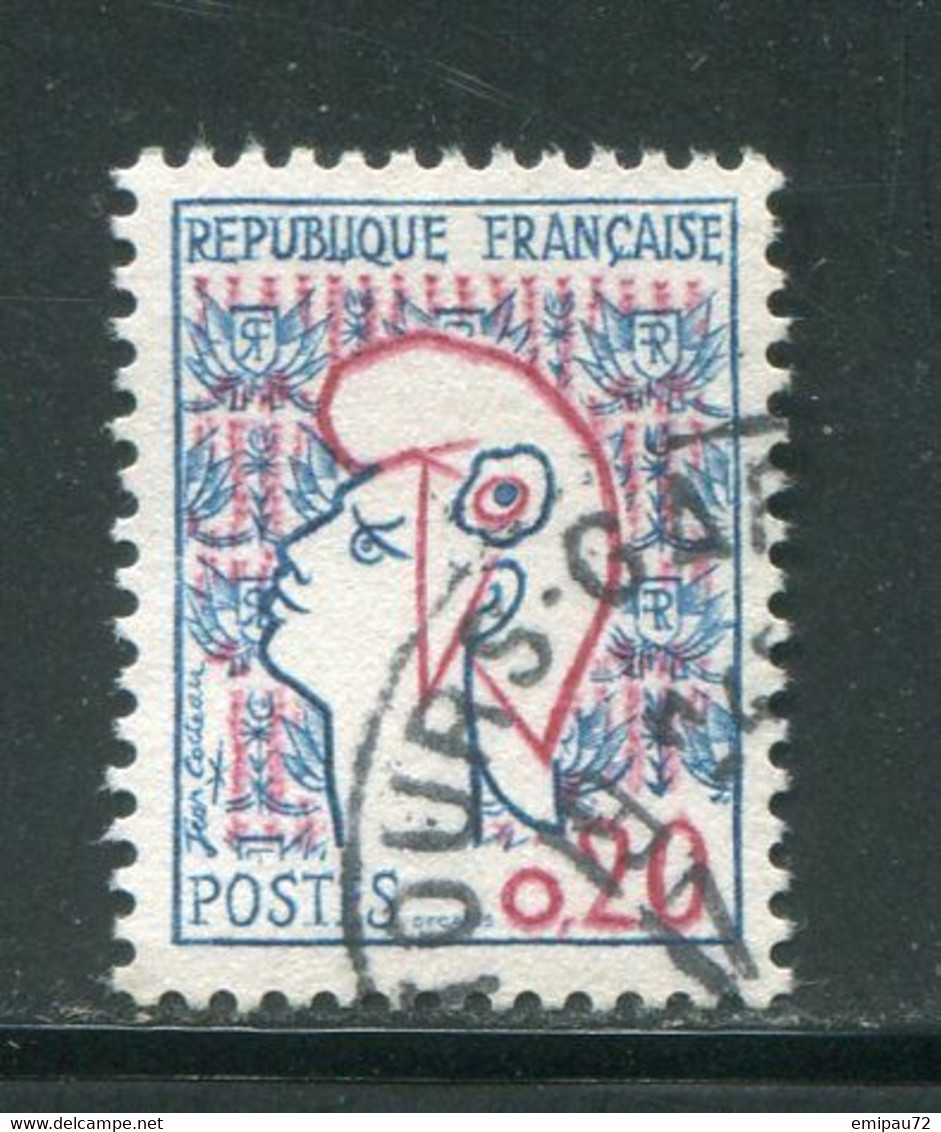 FRANCE-Y&T N°1282- Oblitéré - 1961 Marianne (Cocteau)