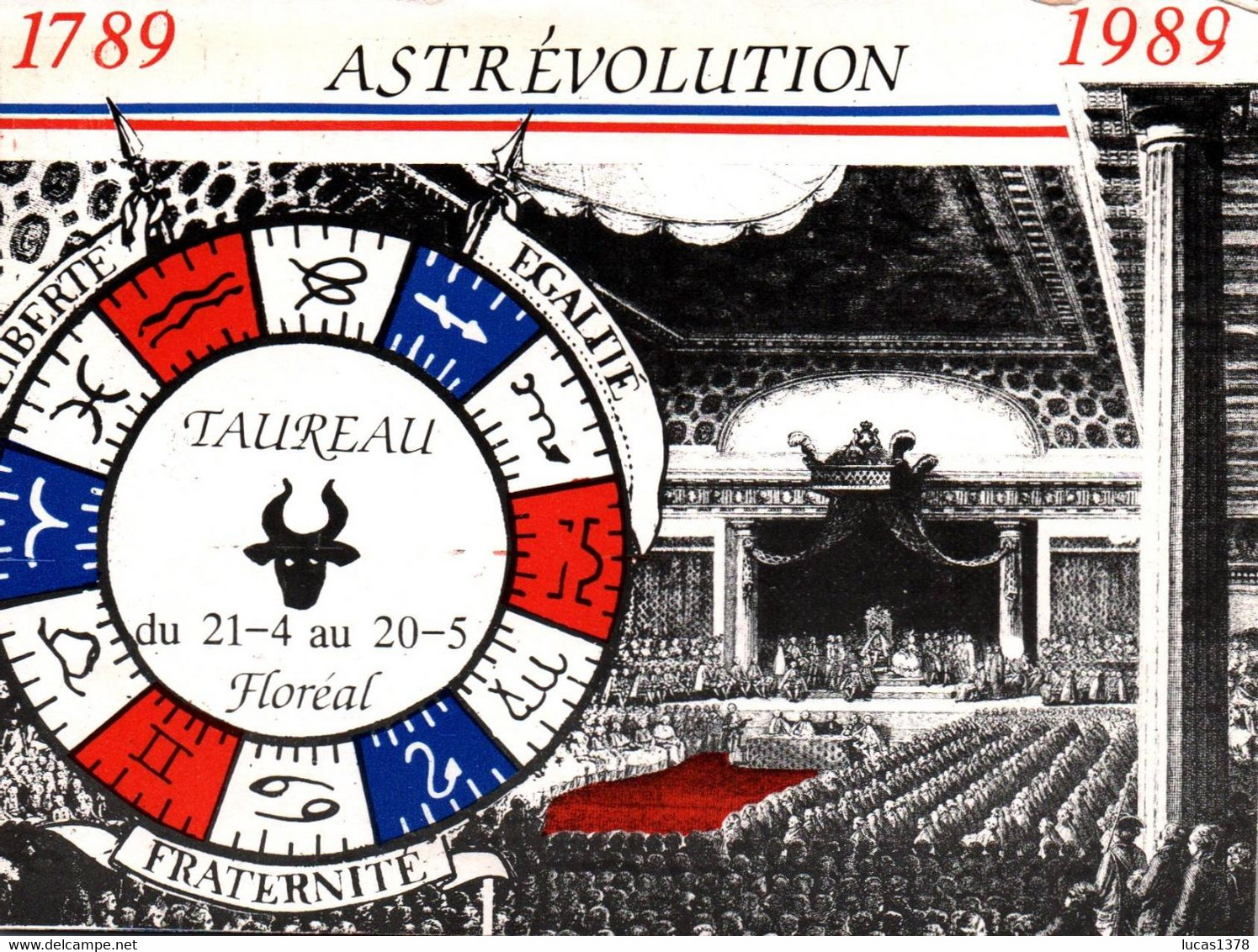 CPM ASTREVOLUTION ETATS GENERAUX Bicentenaire Révolution Signe Astrologique Taureau - Astrología