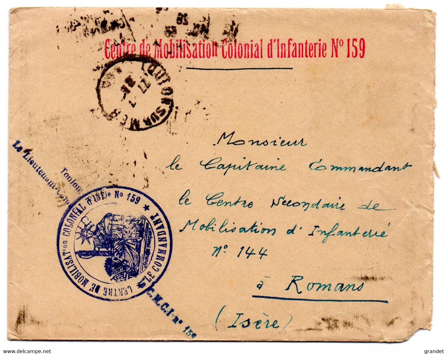 FRANCHISE MILITAIRE - CORRESPONDANCE MILITAIRE - 1933. - Dokumente