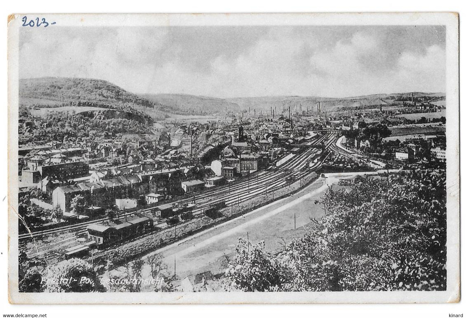 CPA .  FREITAL   1952   ..BAHNHOF.. GESAMRANSICHT..GUTER ZUSTANG.. TBE - Freital