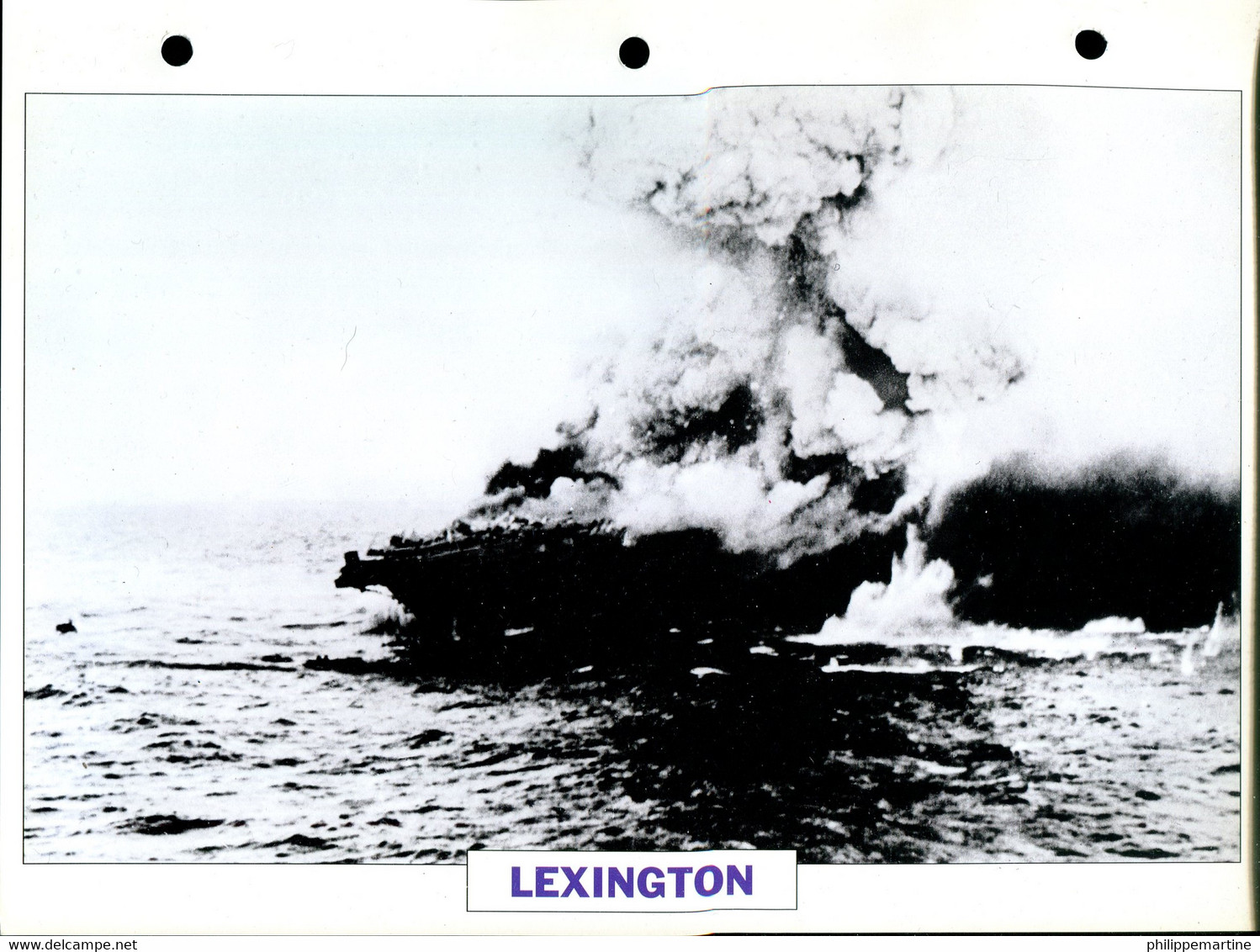 Etats Unis 1942 - Porte-avion Lourd LEXINGTON - Barcos