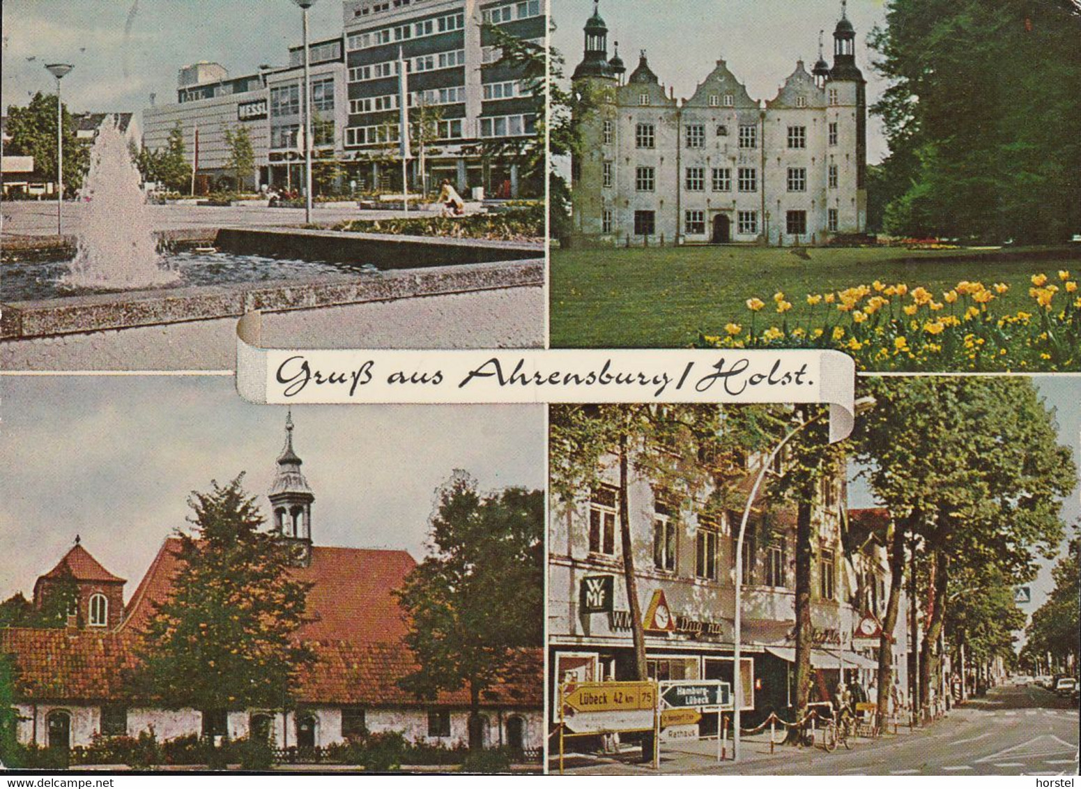 D-22926 Ahrensburg - Alte Ansichten - Straßenansichten - Schloß - Nice Stamp - Ahrensburg