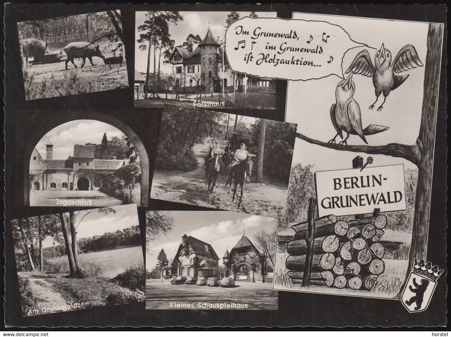 D-14193 Berlin - Grunewald  - Alte Ansichten - Kleines Schauspielhaus - Jagdschloß - Forsthaus - Grunewald