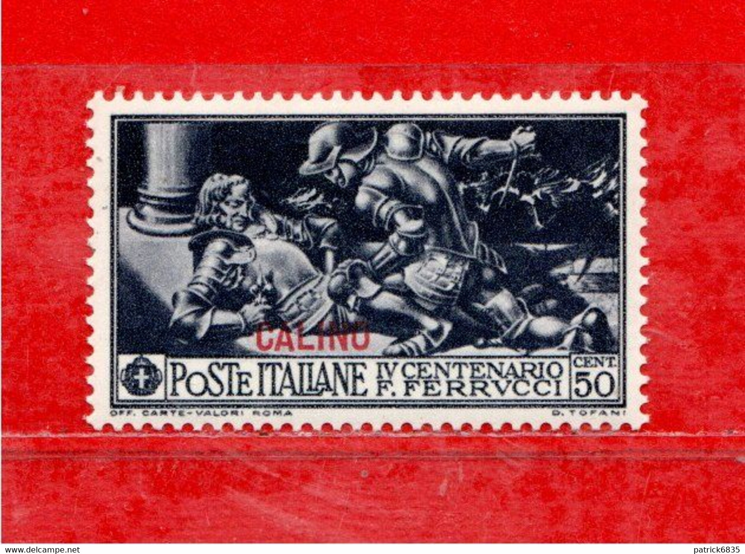 (Riz) Colonie Italiane  **- 1930 - EGEO - CALINO FERRUCCI. 50 CENT.  Unif. 14.   MNH - Aegean (Calino)