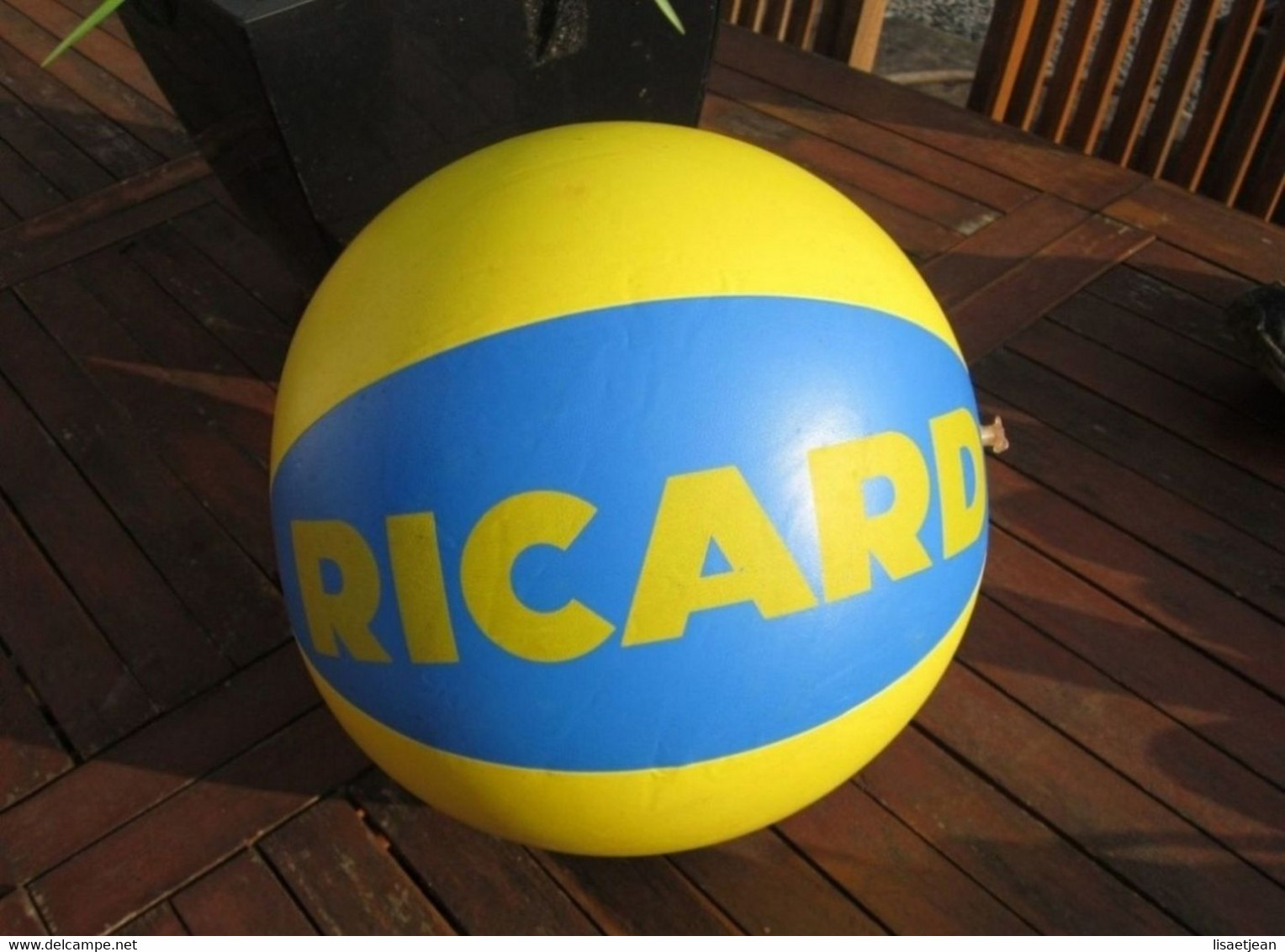 Ancien Ballon Gonflable Publicitaire Ricard ( Ancien Logo ) Vintage Neuf - Other & Unclassified