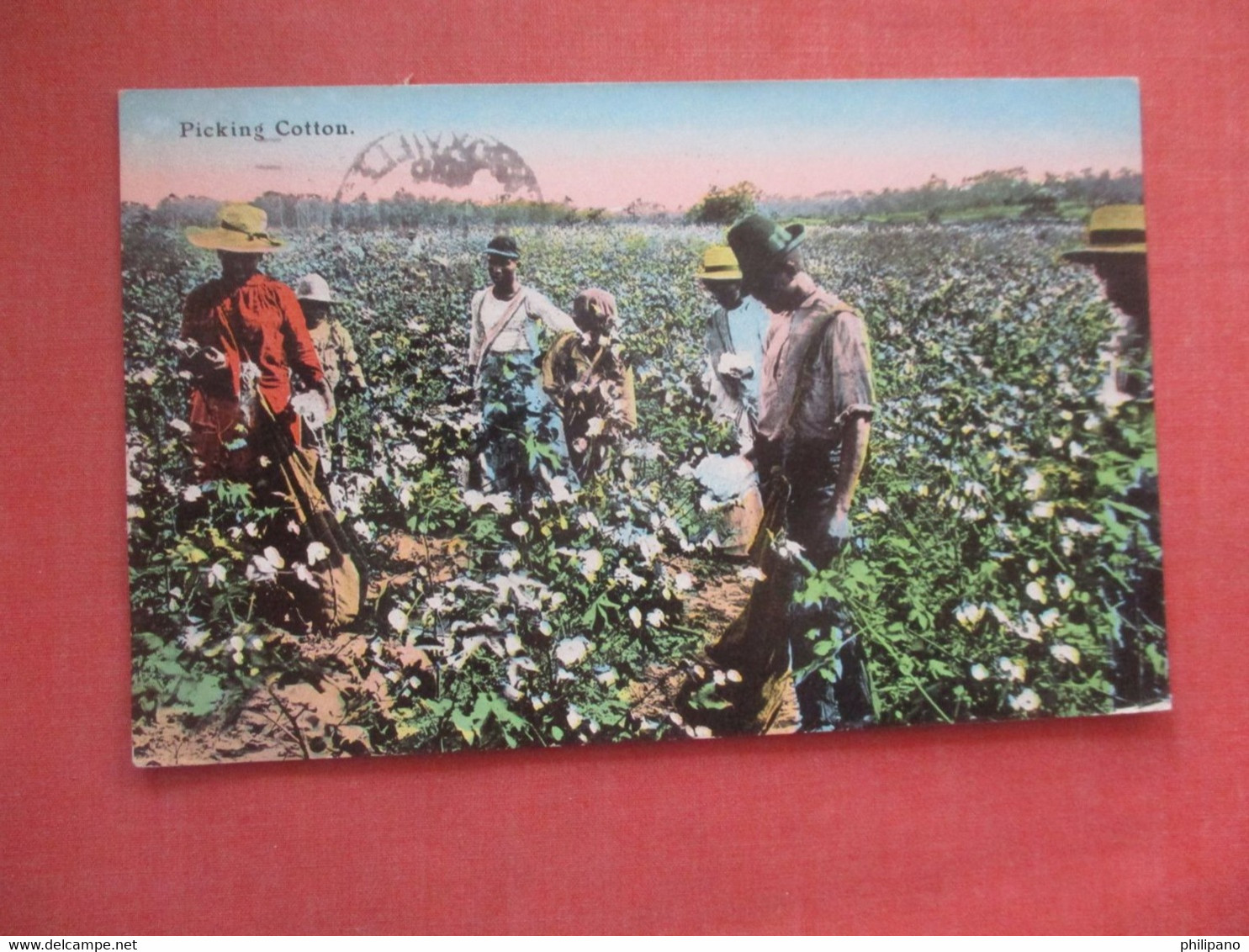 Black Americana Picking Cotton     Ref  4518 - Black Americana