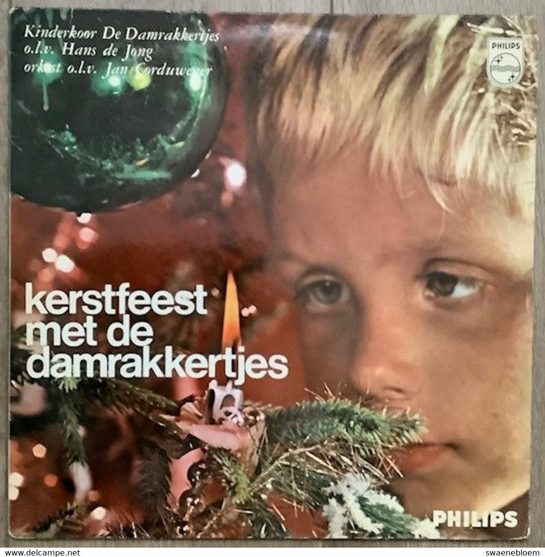 LP.- Kerstfeest Met De Damrakkertjes O.l.v. Hans De Jong - Kinderlieder