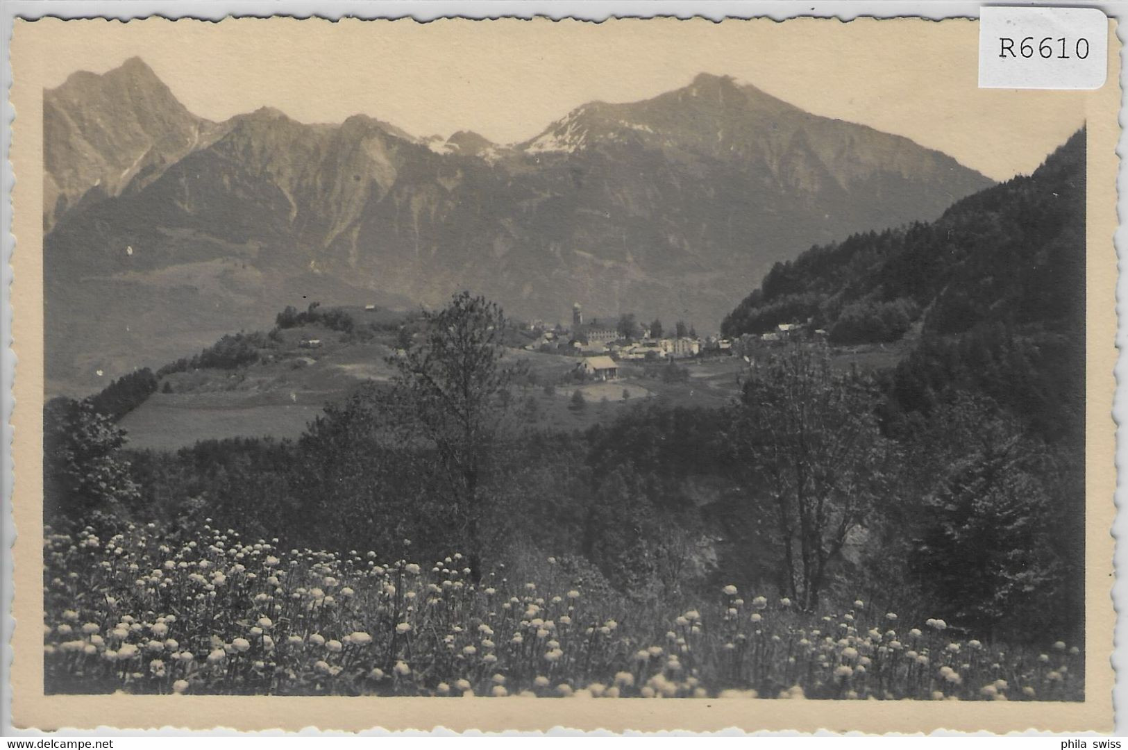 Dorf Pfäfers Bei Ragaz Im Frühling - Pfäfers