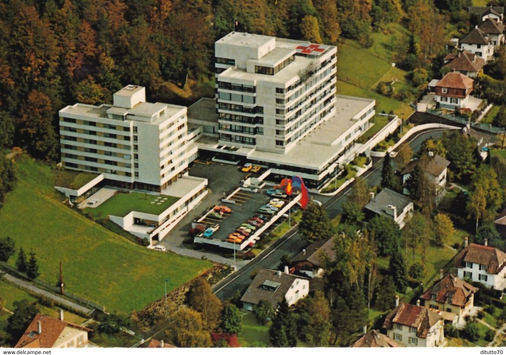 Moutier - Hopital Du Sistrict Moutier - Formato Grande Viaggiata – E 17 - Moutier