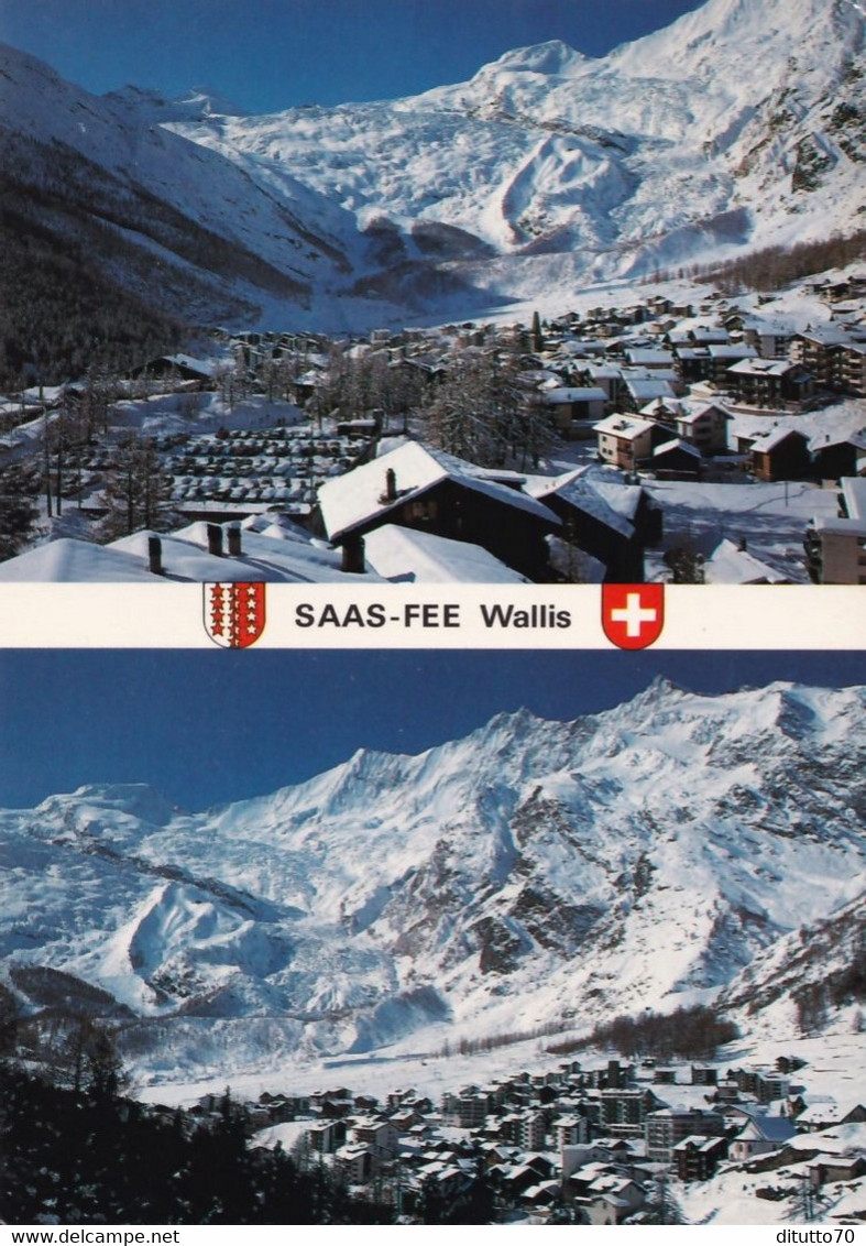 Saas Fee Wallis - Altalinhorn Alphubel - Taschhorn Dom -formato Grande Viaggiata – E 17 - Saas Im Prättigau