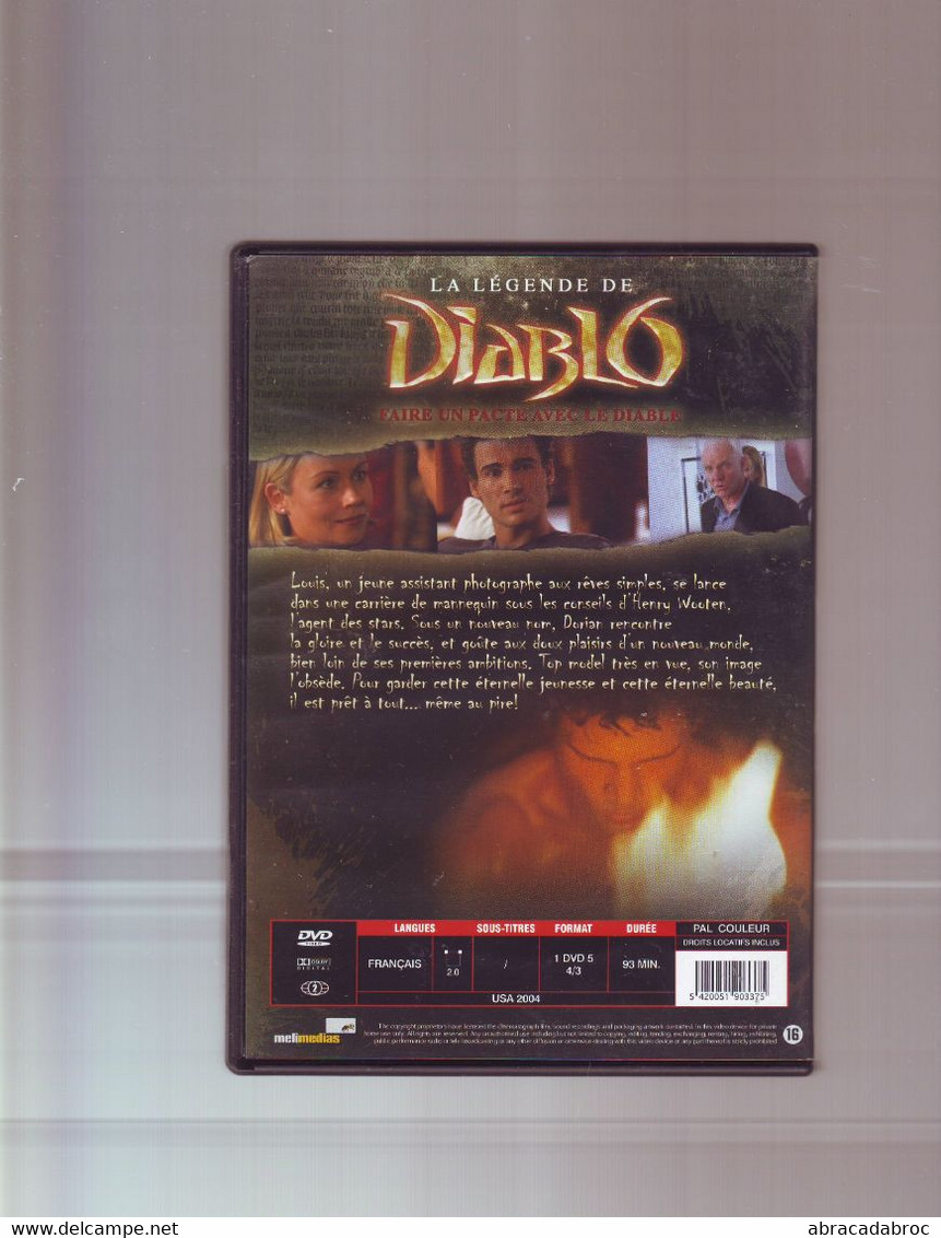 Dvd Zone 2 Pal ---  DIABLO -  Bon Etat General - Durée 93 Minutes - Film De Robert Napton Épouvante-Horreur - Sci-Fi, Fantasy