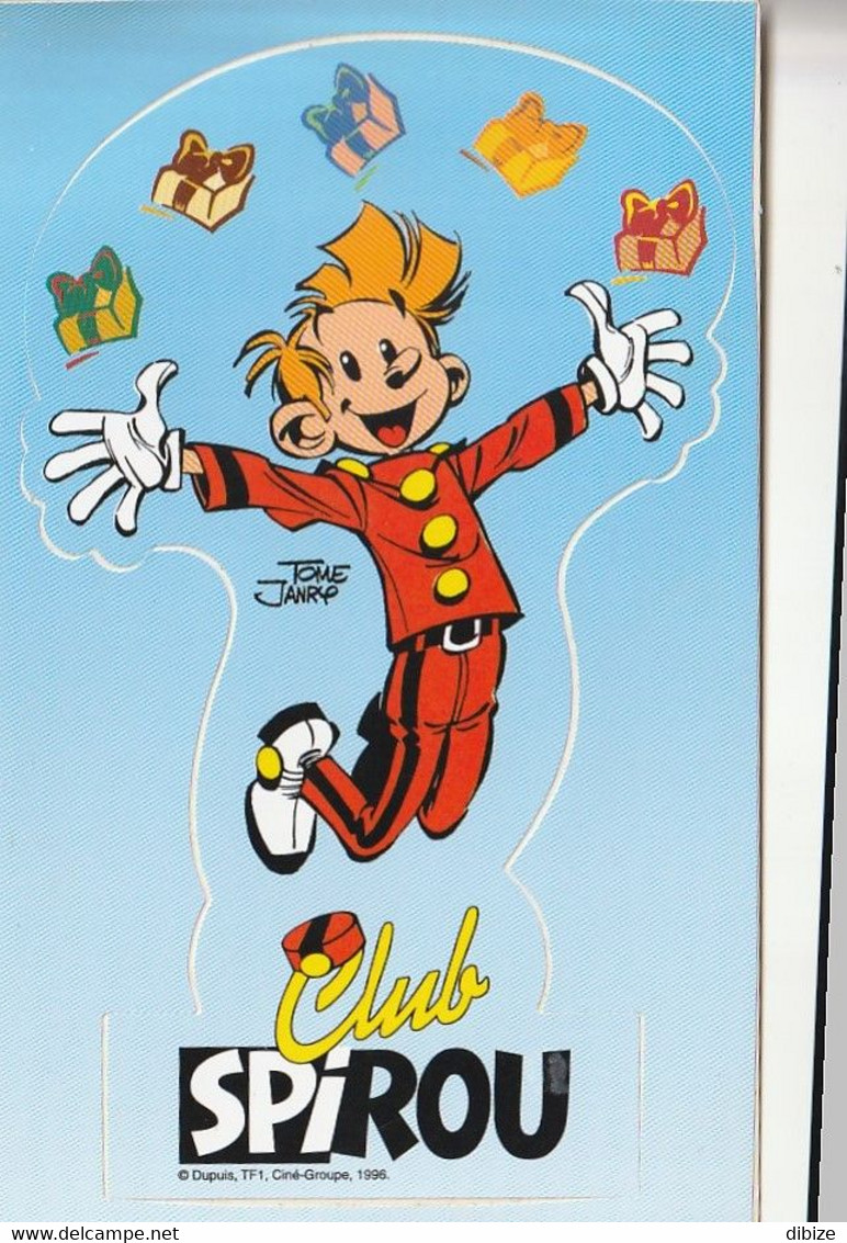 Bande Dessinée. Autocollants. Club Spirou. Tome Janry.  Dupuis. TF1. Ciné-Groupe. 1996. - Stickers