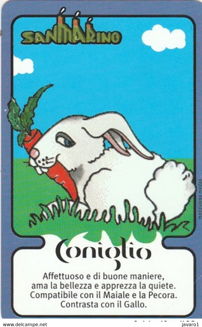 SANMARINO : RSM58 3000  Chinese Horoscope Conoglio / Rabbit MINT - San Marino