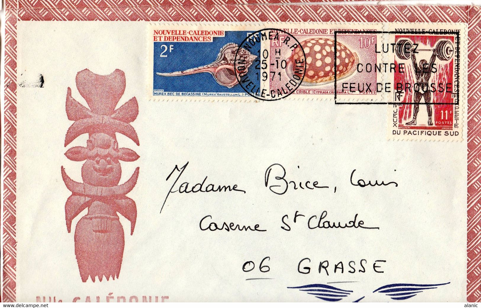 Nouvelle-Calédonie > 1971> S/Lettre  N°362+379+370   BON ETAT - Cartas & Documentos