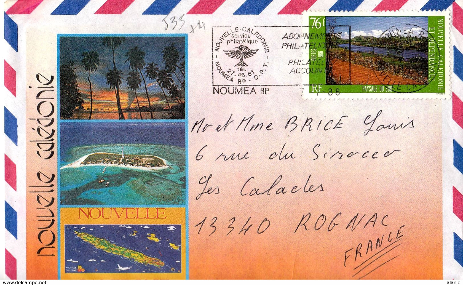 Nouvelle-Calédonie > 1988 S/Lettre  N°535 BON ETAT - Storia Postale
