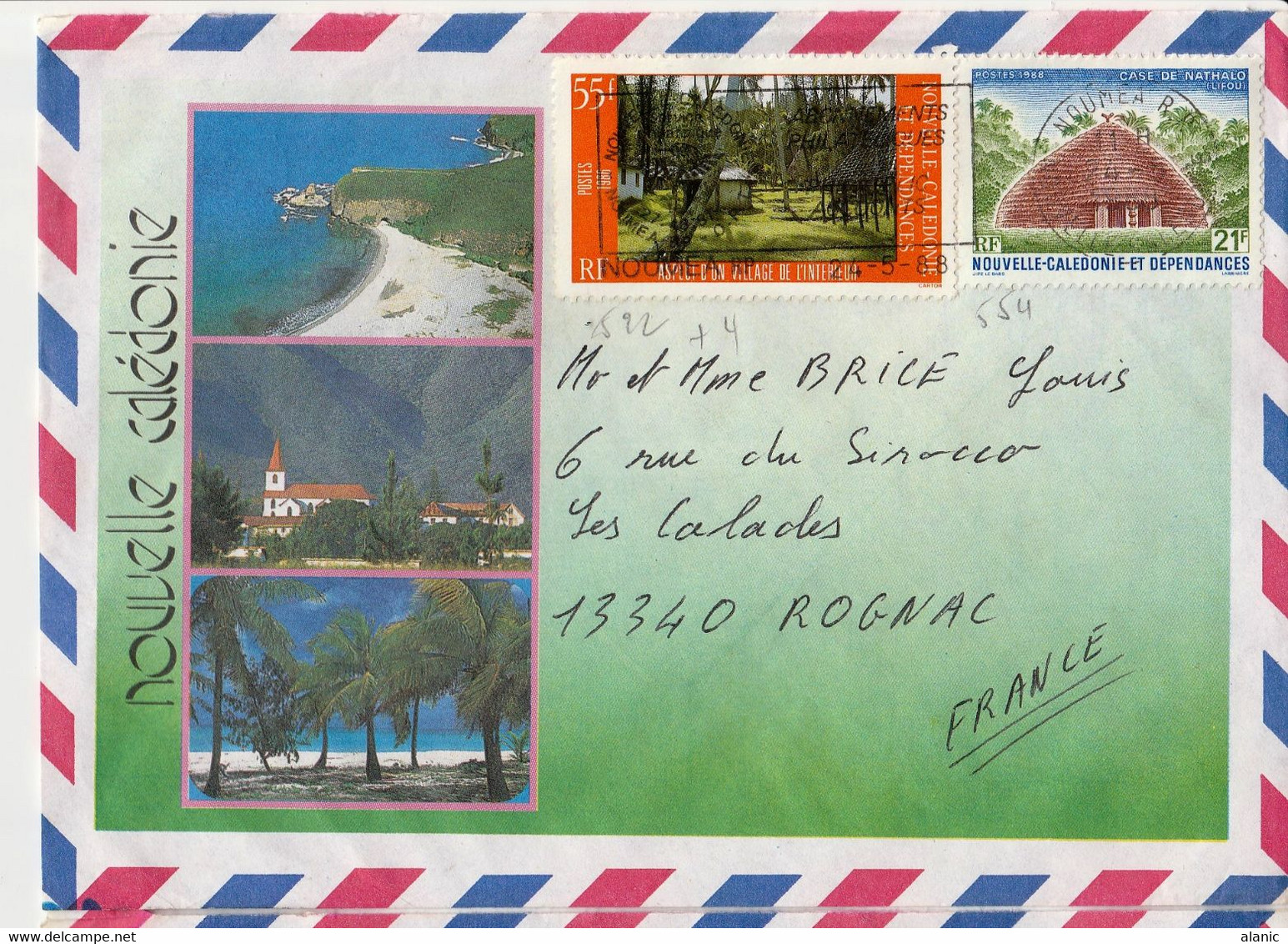 Nouvelle-Calédonie > 1988 S/Lettre  N°522+554 BON ETAT - Briefe U. Dokumente