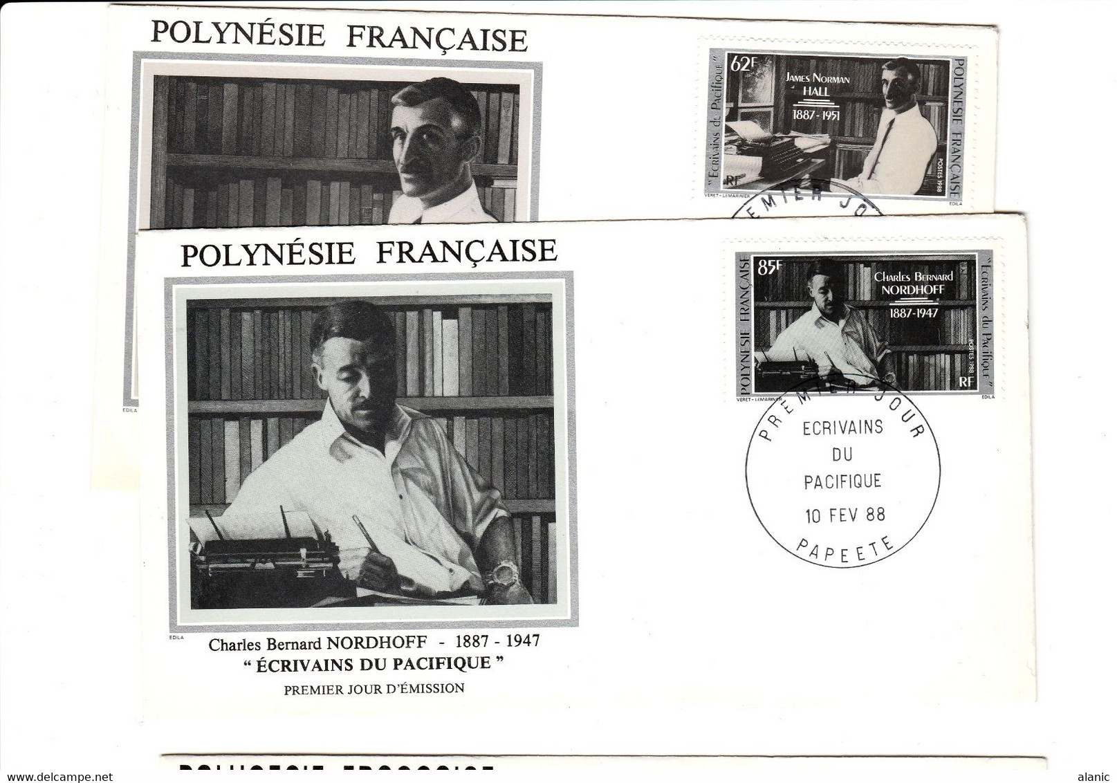 Polynésie Française > 1988>7 PLIS  FDC  ANNEE 1988 - Covers & Documents