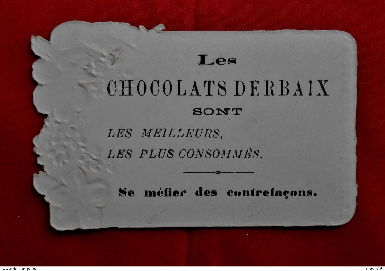 Chromo Découpis Gaufrée- Enfant, Fillette - Chocolat & Cacao Derbaix - Laeken - Other & Unclassified
