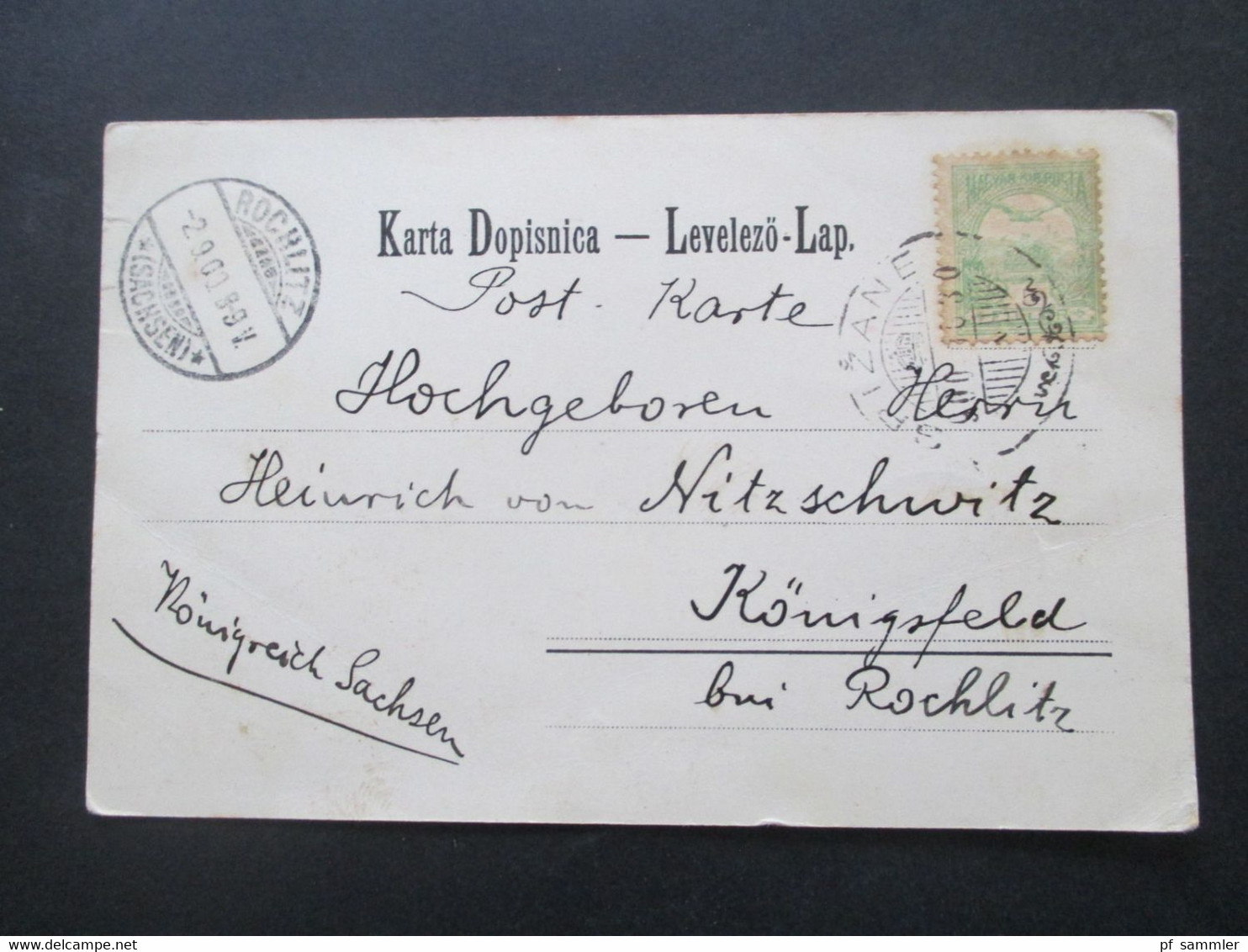 Ungarn / SHS 1900 Crikvenice AK Kirche Und Ladislaus Kinderheim An Heinrich Von Nitzschwitz Auf Königsfeld Rittergut - Croacia