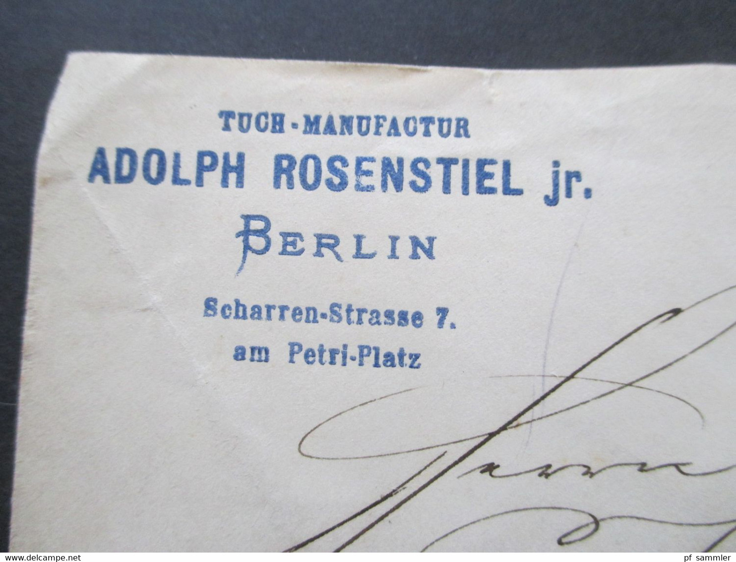 Altdeutschland NDP 1871 Nr. 16 EF Bedruckter Umschlag Tuch Manufactur Adolph Rosenstiel Jr. Berlin Nach Nagold Mit K2 - Briefe U. Dokumente