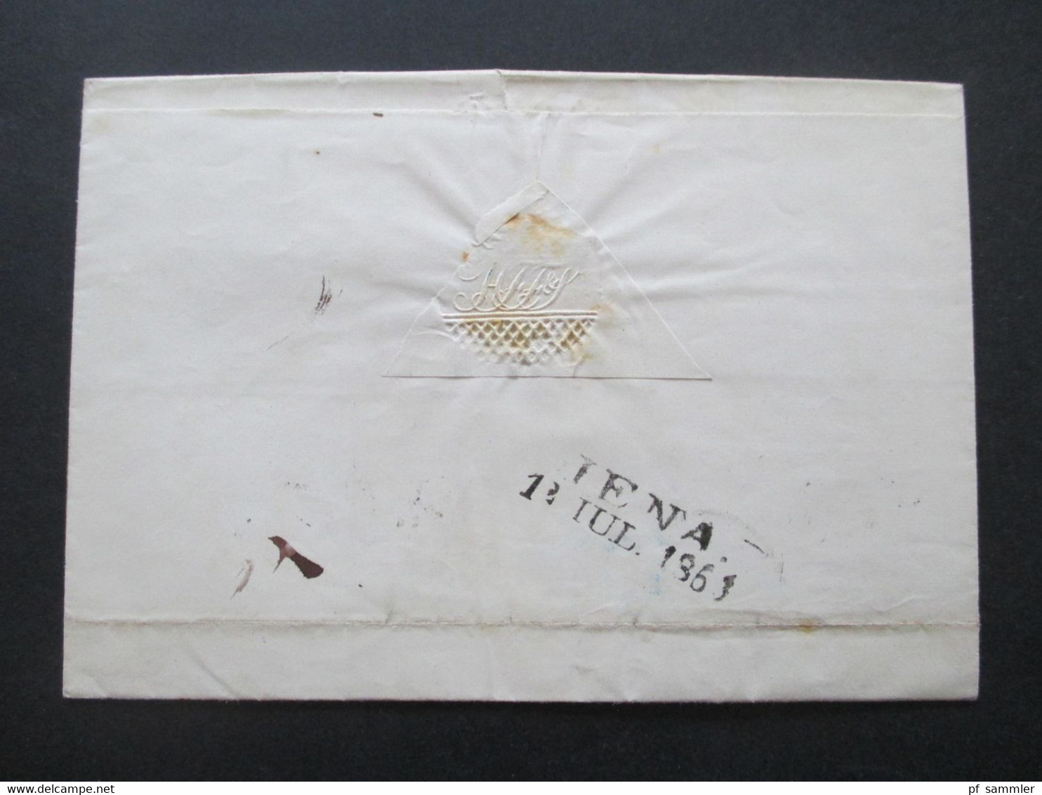 Altdeutschland Preussen 1862 Nr. 18 / 18 MiF Einschreiben Roter Stempel Recomandirt Berlin - Jena Mit L2 Ank. Stempel - Storia Postale