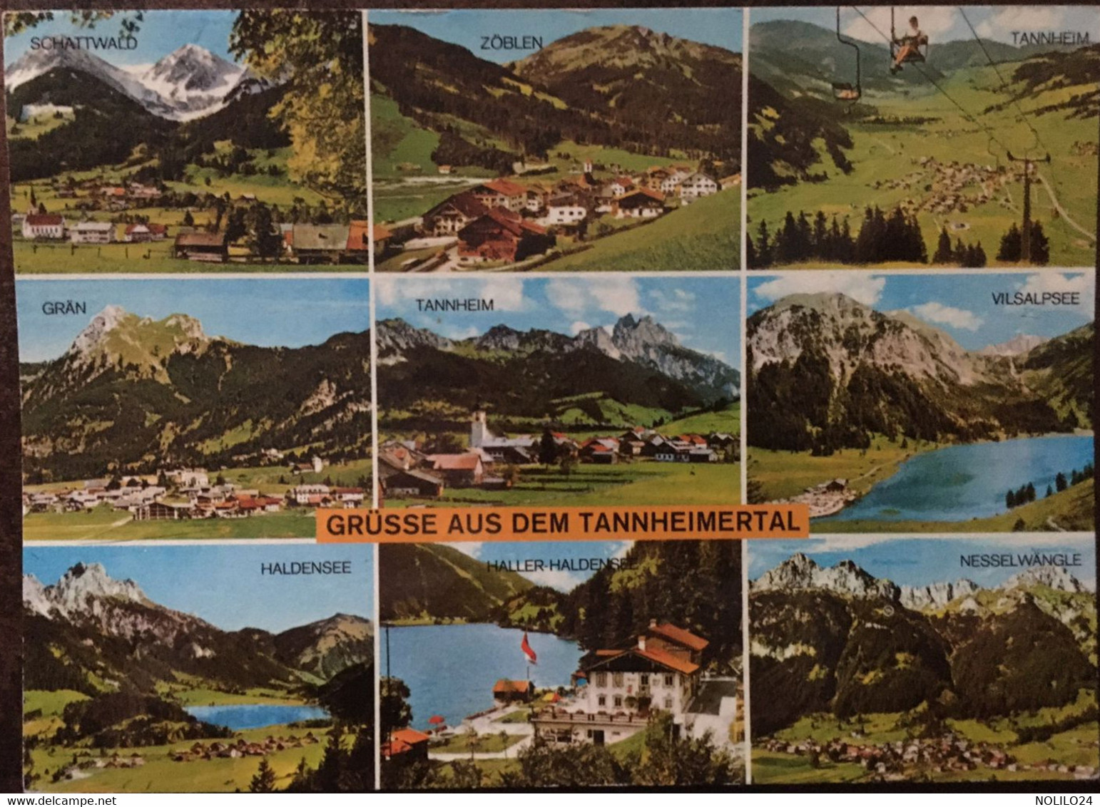 Cpm De 1985, Multivues, Grüsse Aus Dem Tannheimer Tal - Tirol (Tyrol), éd Alpina Druck, écrite, Timbre, AUSTRIA - Tannheim