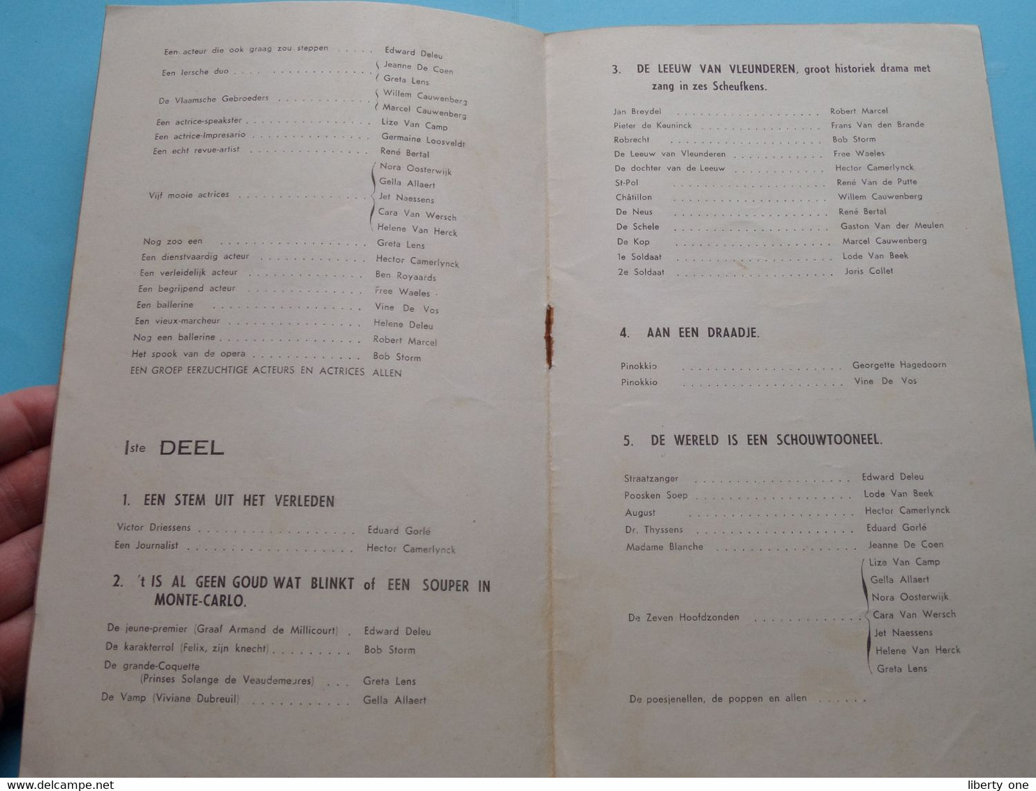 Koninklijke Nederlandsche Schouwburg (Joris Diels) KOMEDIANTEN REVUE 1942 ( Comedieplaats Antwerpen ) ! - Programme