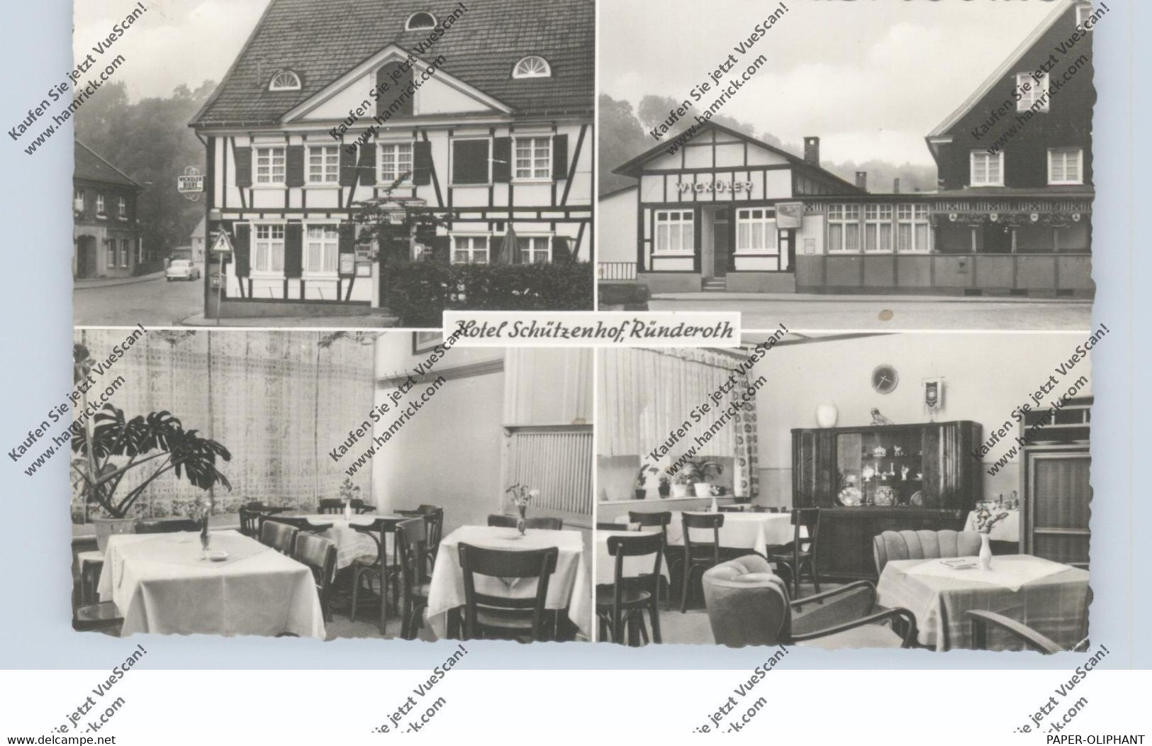 5250 ENGELSKIRCHEN - RÜNDEROTH, Gasthof Schützenhof, 1959 - Lindlar