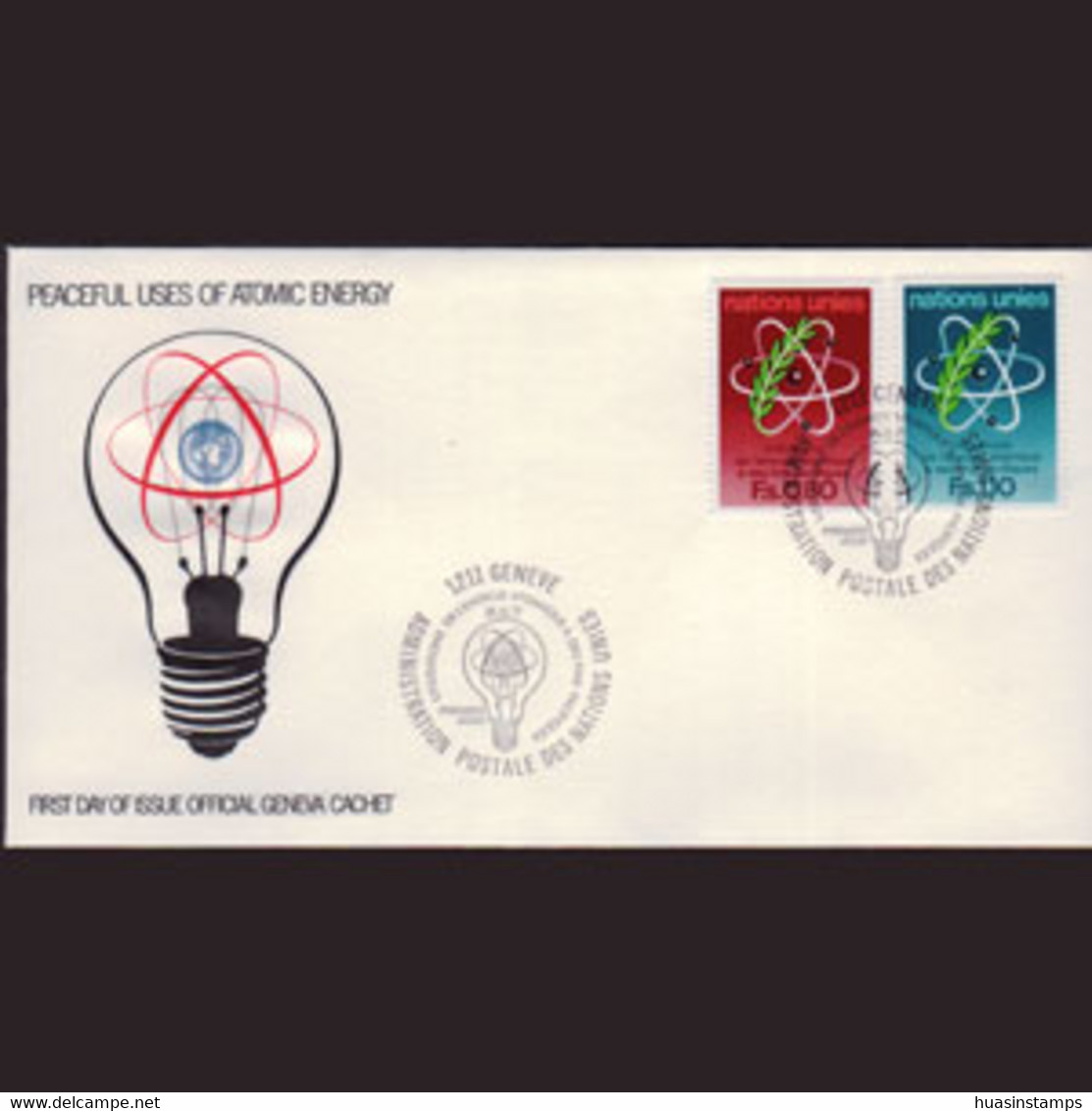 UN-GENEVA 1977 - FDC - 71-2 Atomic Energy - Cartas & Documentos