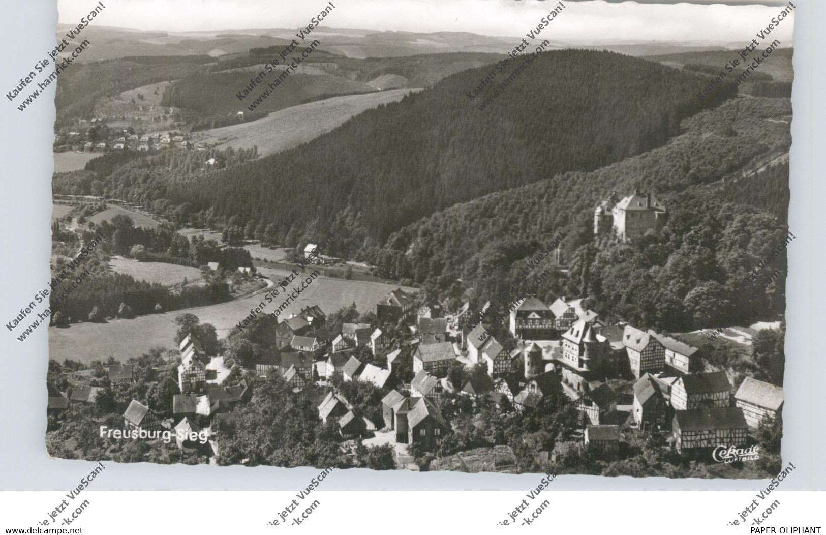 5242 KIRCHEN - FREUSBURG, Luftaufnahme 1965 - Kirchen