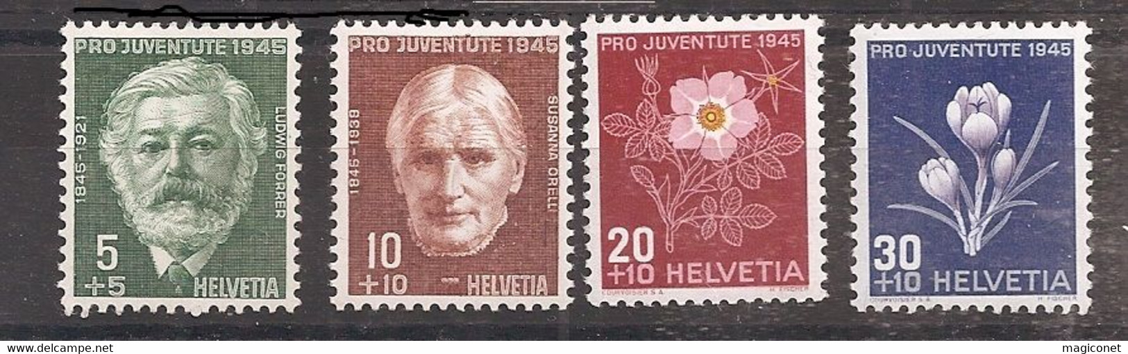 Suisse 1945 - Y&T N° 423/26** - Pro Juventute - Otros & Sin Clasificación