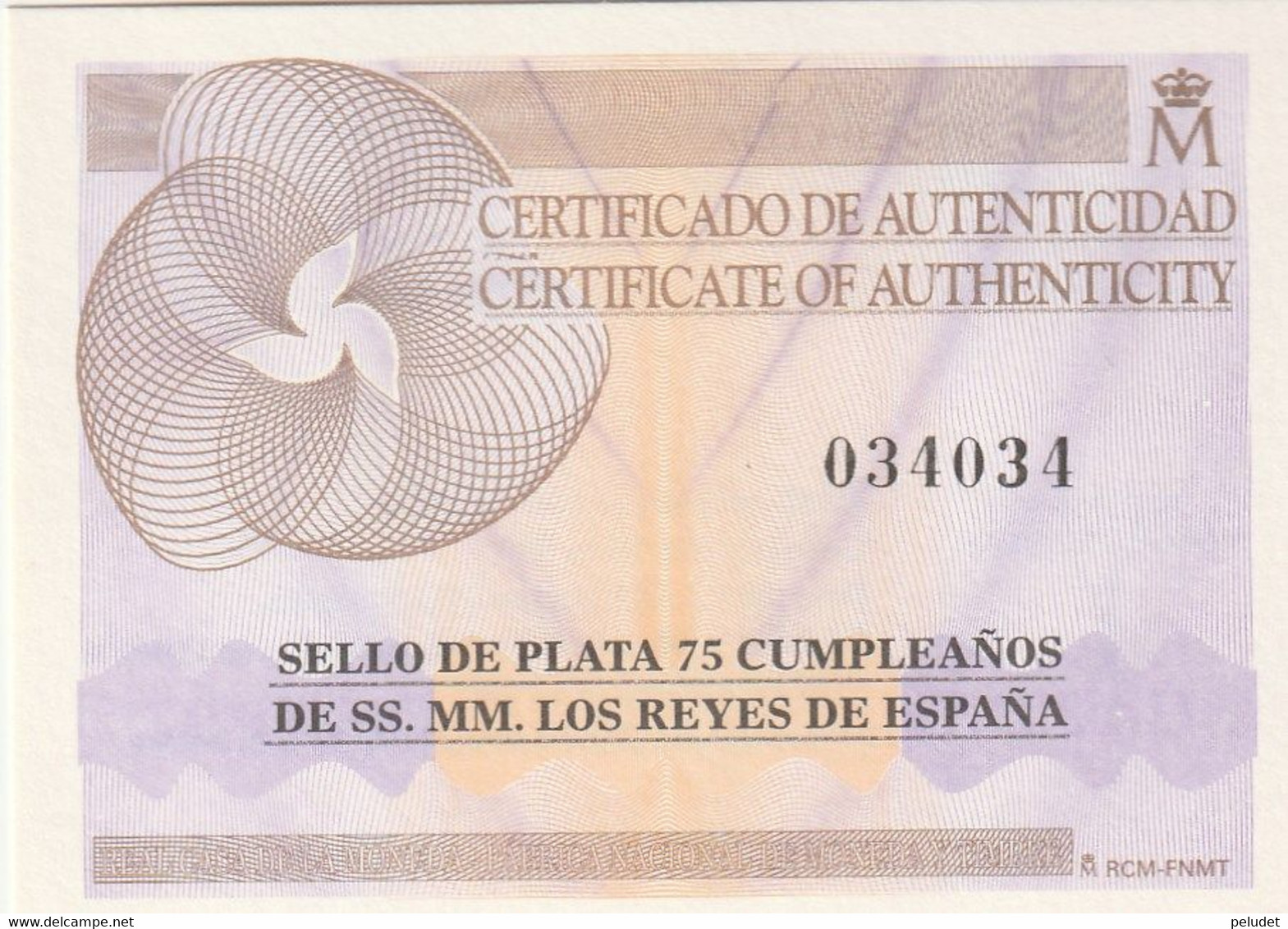 Spain - Espagne, 75 Aniv. SS.MM. Reyes España -Birthday SS.MM. The Kings Of Spai, Prueba Artista - Artist Proof Stamp(1) - Essais & Réimpressions