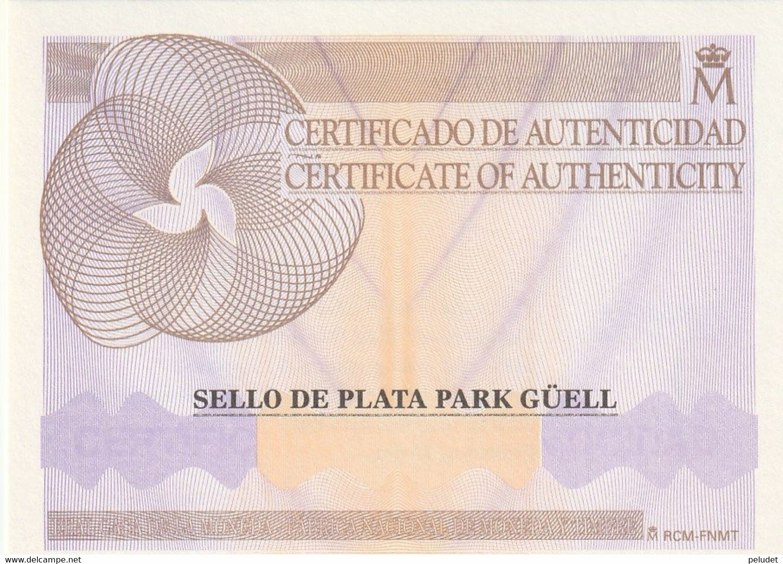 Spain - Espagne, Patrimonio 2014 Park Guell-Gaudi - World Heritage , Prueba Artista - Artist Proof Stamp(1) - Proeven & Herdrukken