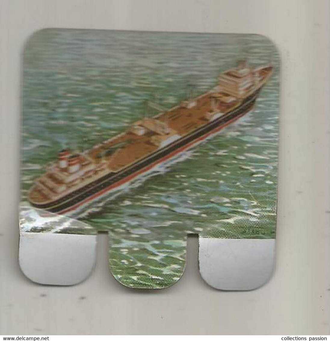 Plaque En Tole HUILOR à Monter , Bateau , LE WILLEM BARENDTS II , Pays Bas ,1956 , Baleinier - Blechschilder (ab 1960)