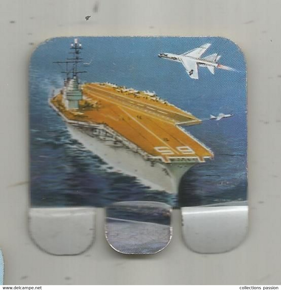 Plaque En Tole HUILOR à Monter , Bateau , L'ENTERPRISE ,U.S.A. 1960 , Porte-avions - Tin Signs (vanaf 1961)