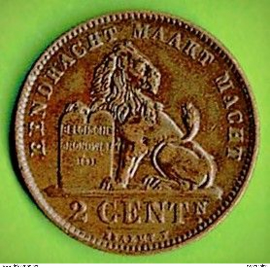 BELGIQUE / 2 CTS / 1919 / LEGENDE EN FLAMAND - 2 Cent