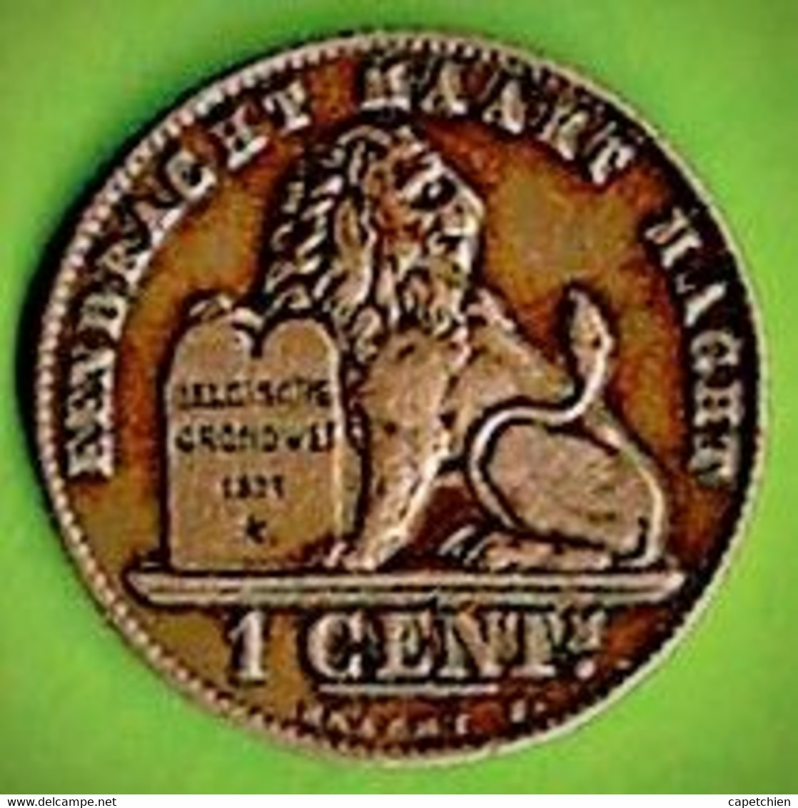 BELGIQUE / 1 CT / 1912 / LEGENDE EN FLAMAND - 1 Cent