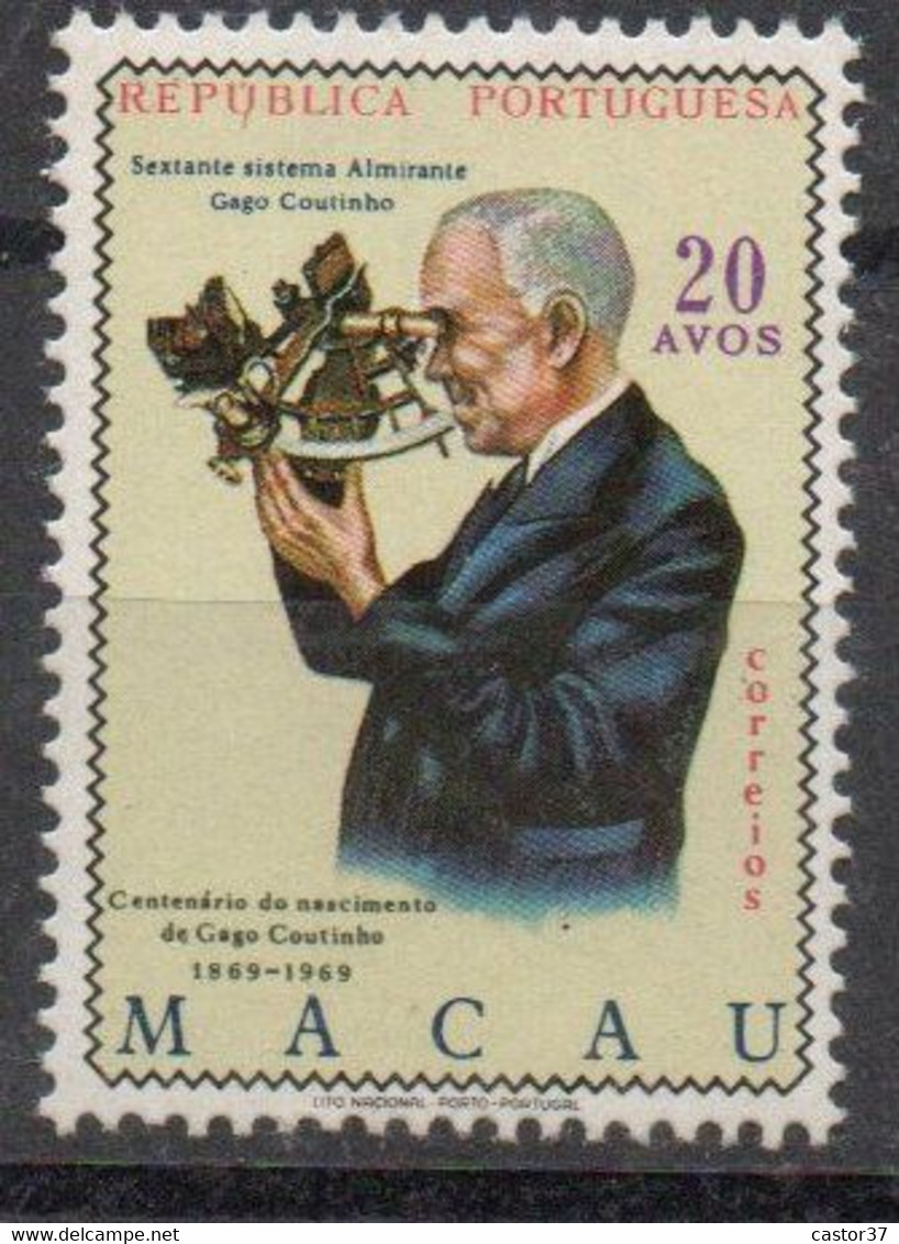 1969 Macau Macao Amiral Gaga Coutinho Neuf - Andere & Zonder Classificatie