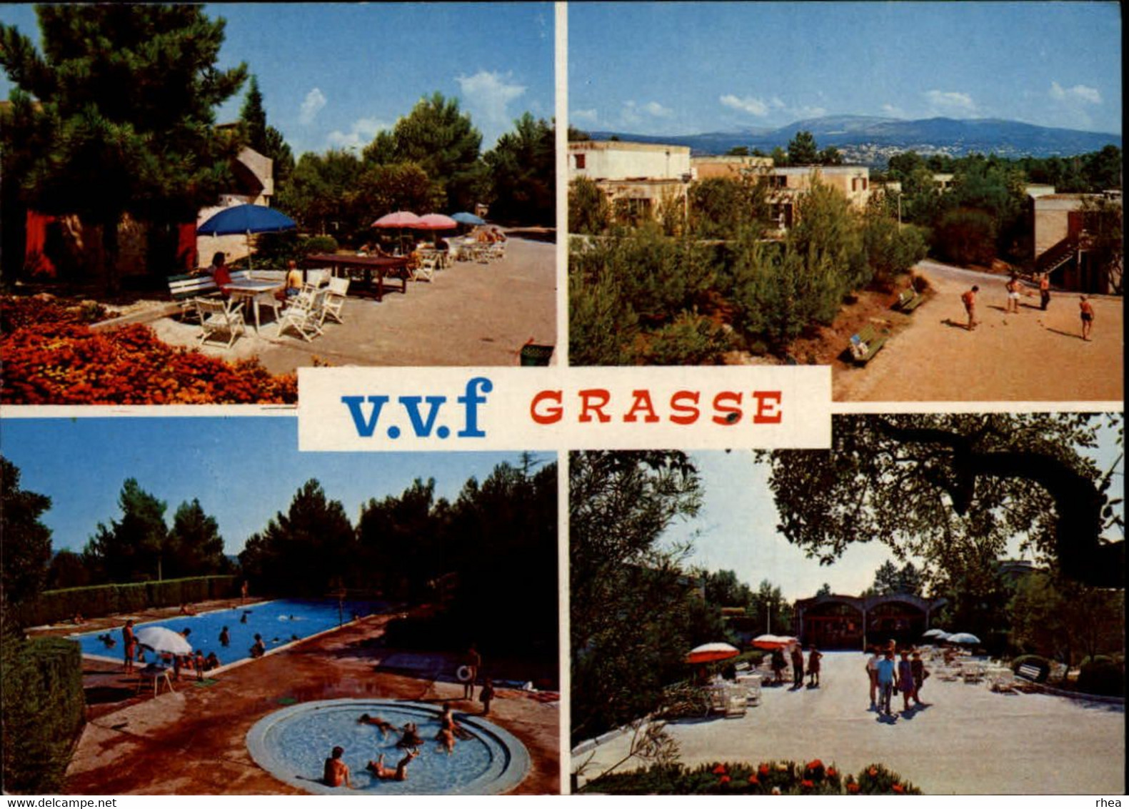 06 - GRASSE - Village Vacances Familles - VVF - Multi Vues - Pétanque - Grasse