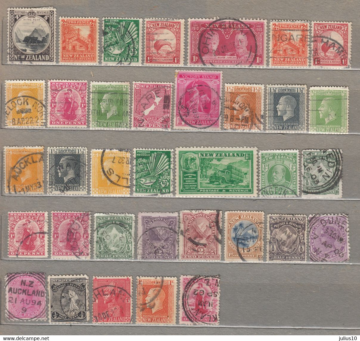 New Zealand Old Stamps Lot Used (o) 26823 - Lots & Serien