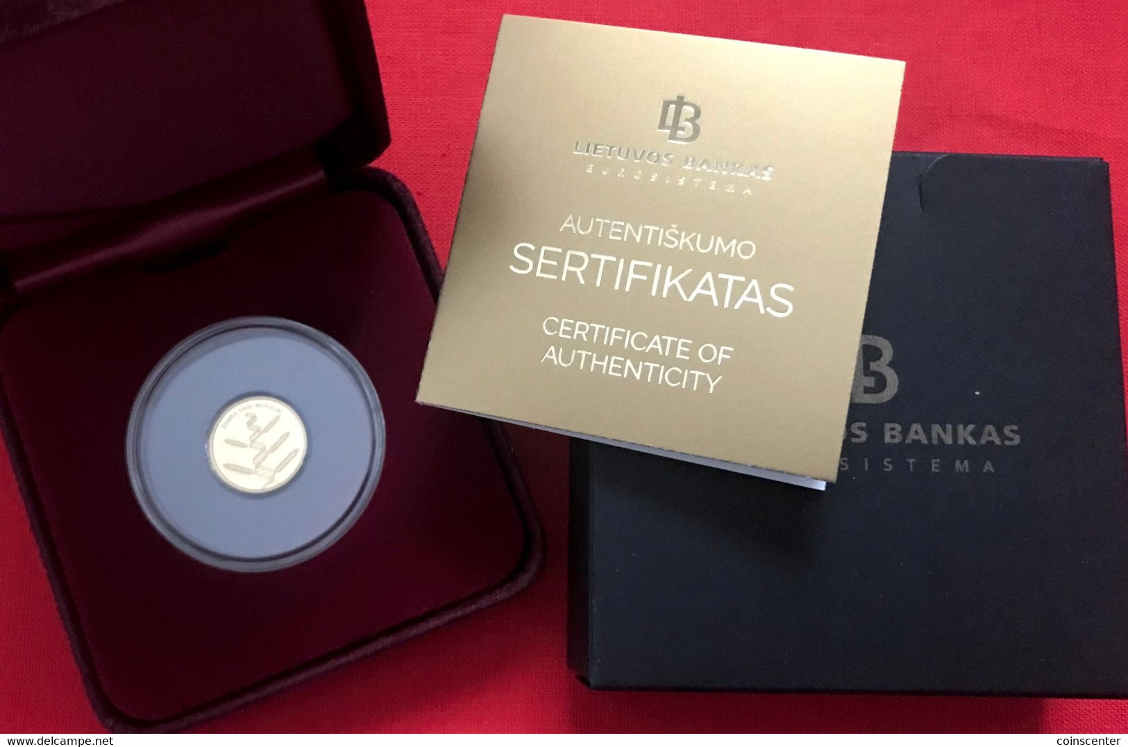 Lithuania 5 Euro 2020 "Lithuanian Science - Agricultural Sciences" AU Gold PROOF - Lithuania