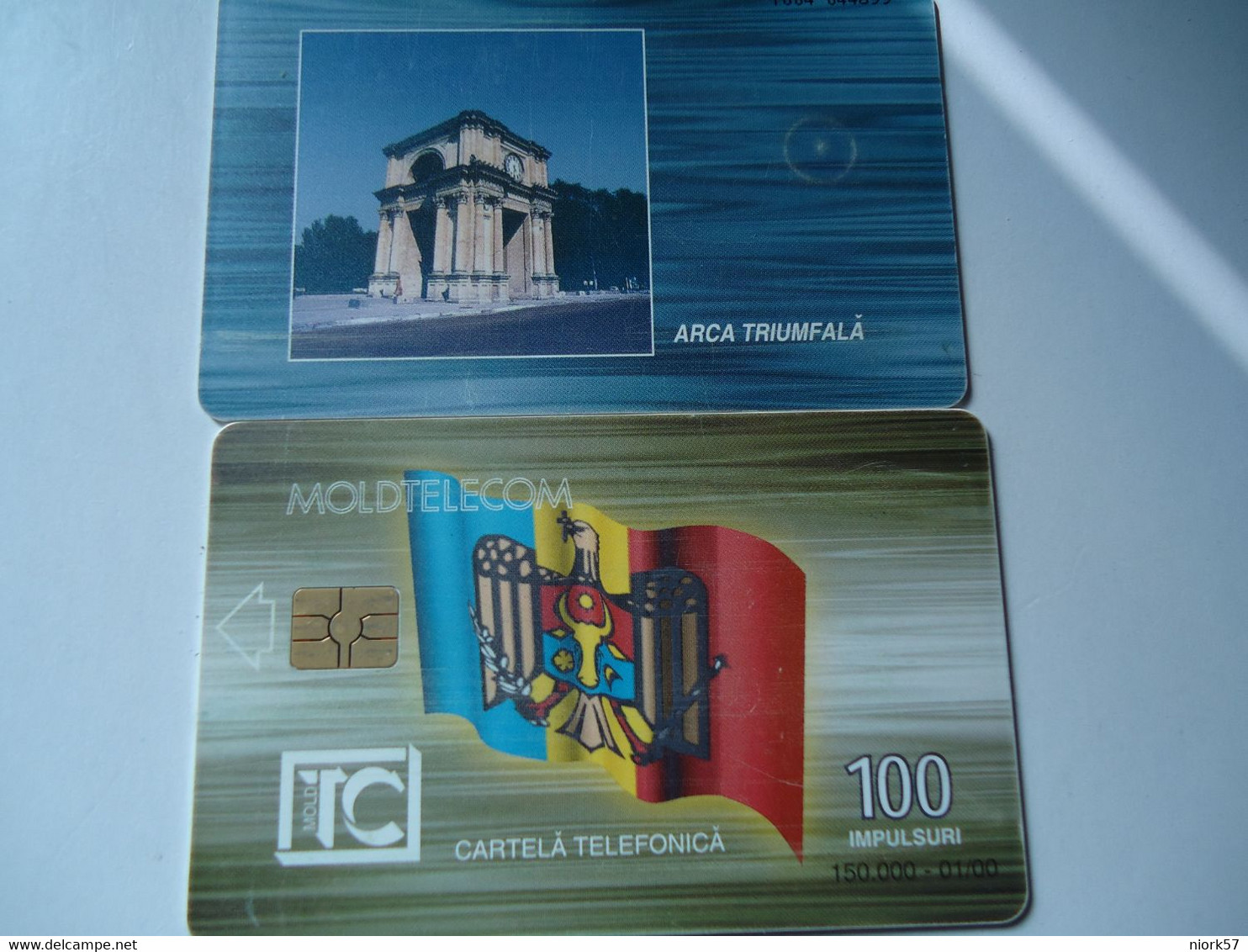 MOLDOVA  USED CARDS    MONUMENTS ARCA TRIUMFALA - Moldavia