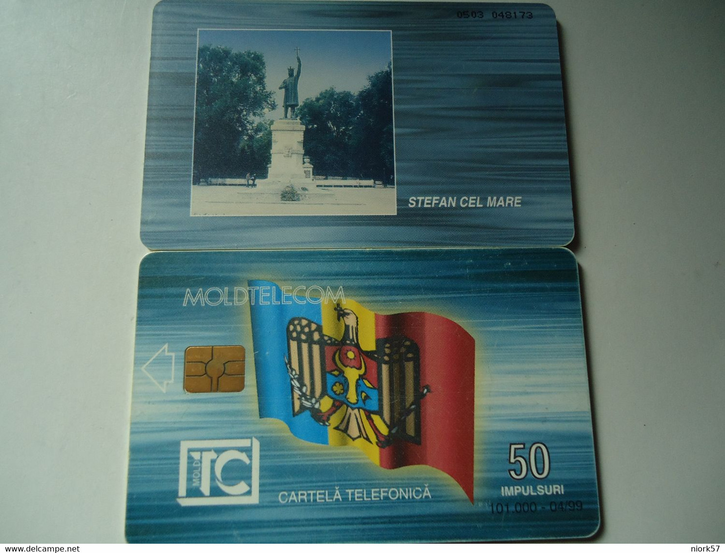 MOLDOVA  USED CARDS    MONUMENTS  101000 - Moldavia