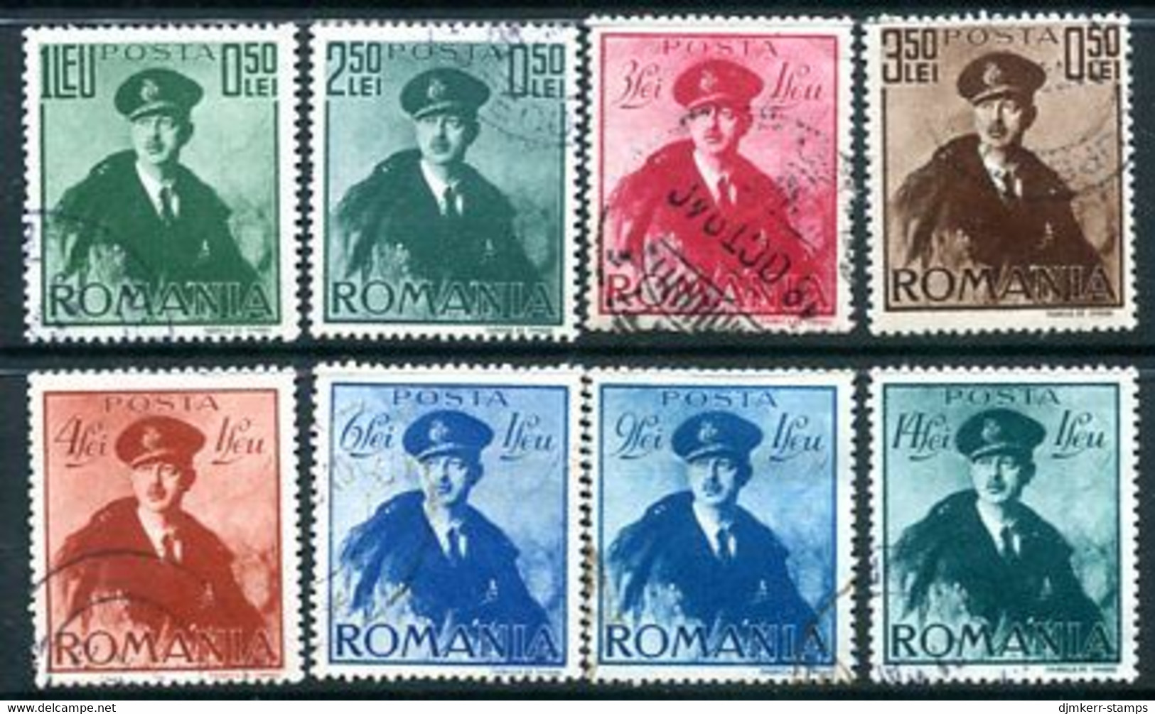 ROMANIA 1940 Aviation Fund Used  Michel 617-24 - Usado