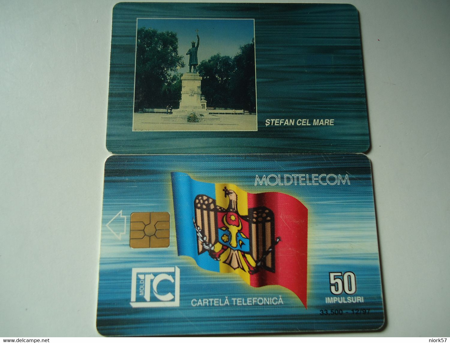 MOLDOVA  USED CARDS    MONUMENTS  33.500 - Moldavie